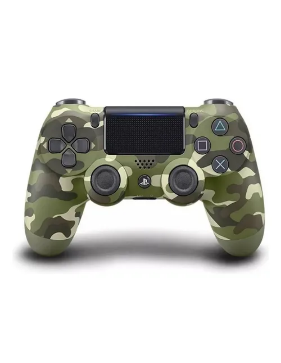 Control Sony DualShock PS4 Green Camouflage Camuflado Verde Reacondicionado Reuse Chile-0