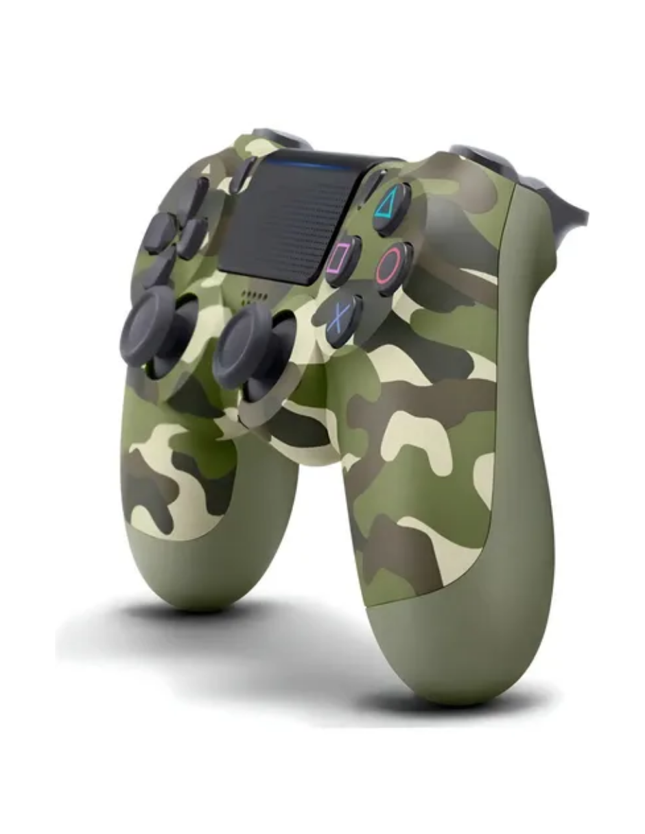 Control Sony DualShock PS4 Green Camouflage Camuflado Verde Reacondicionado Reuse Chile-1