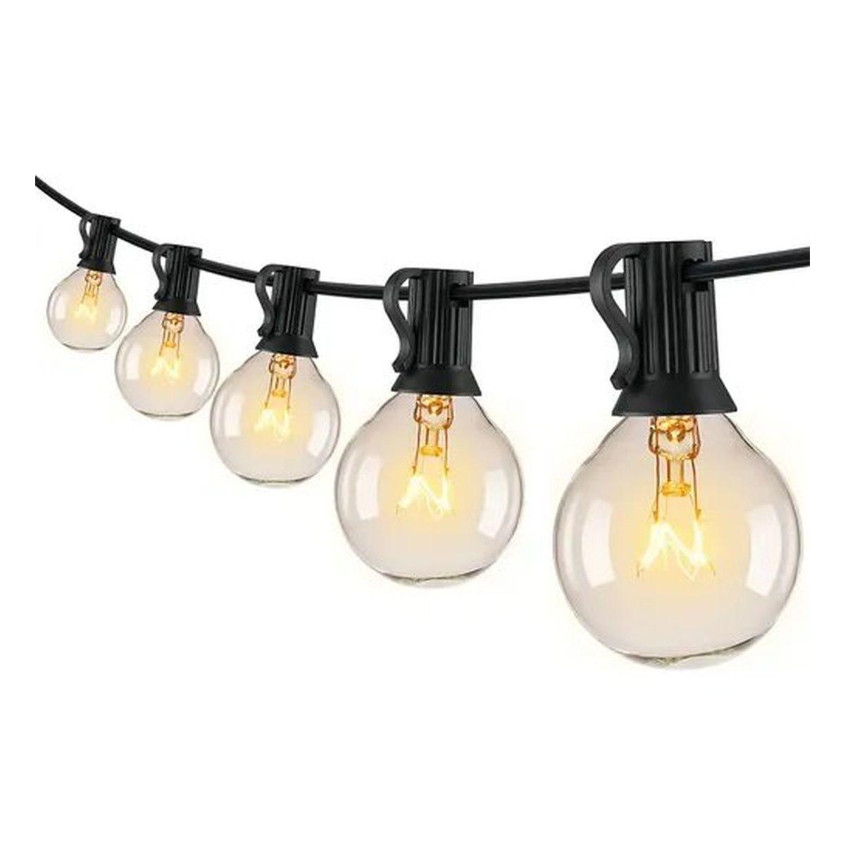 Guirnalda Luces LED 25 Bombillas 15M Impermeable Reacondicionada Garantía 12 Meses Reuse Chile-1