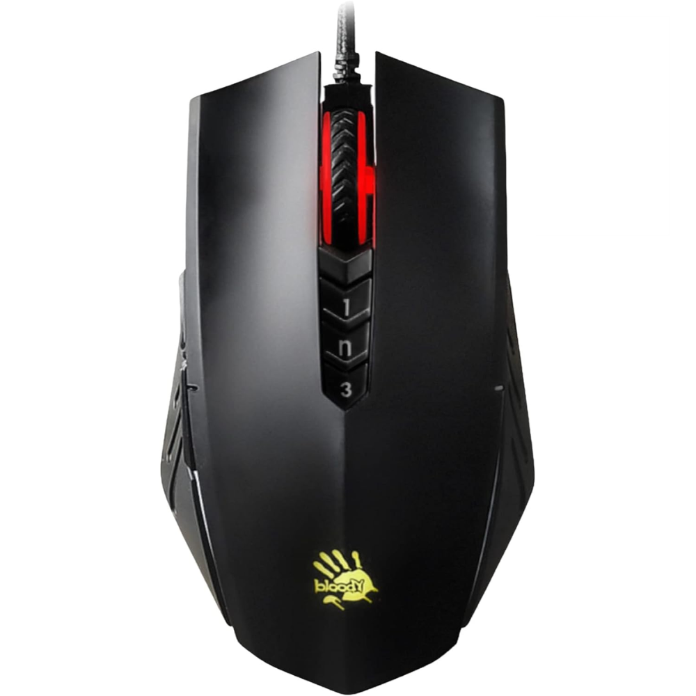 MOUSE GAMER BLOODY A70 6200 CPI LIGHT STRIKE DRAG-CLICKS NEGRO OPENBOX-0