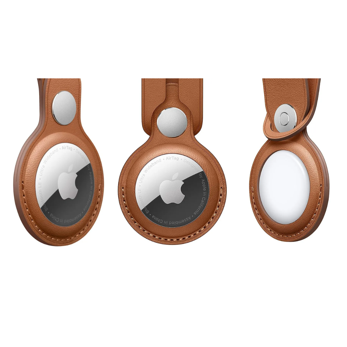 Apple Correa AirTag Leather Loop Color Café Openbox-0