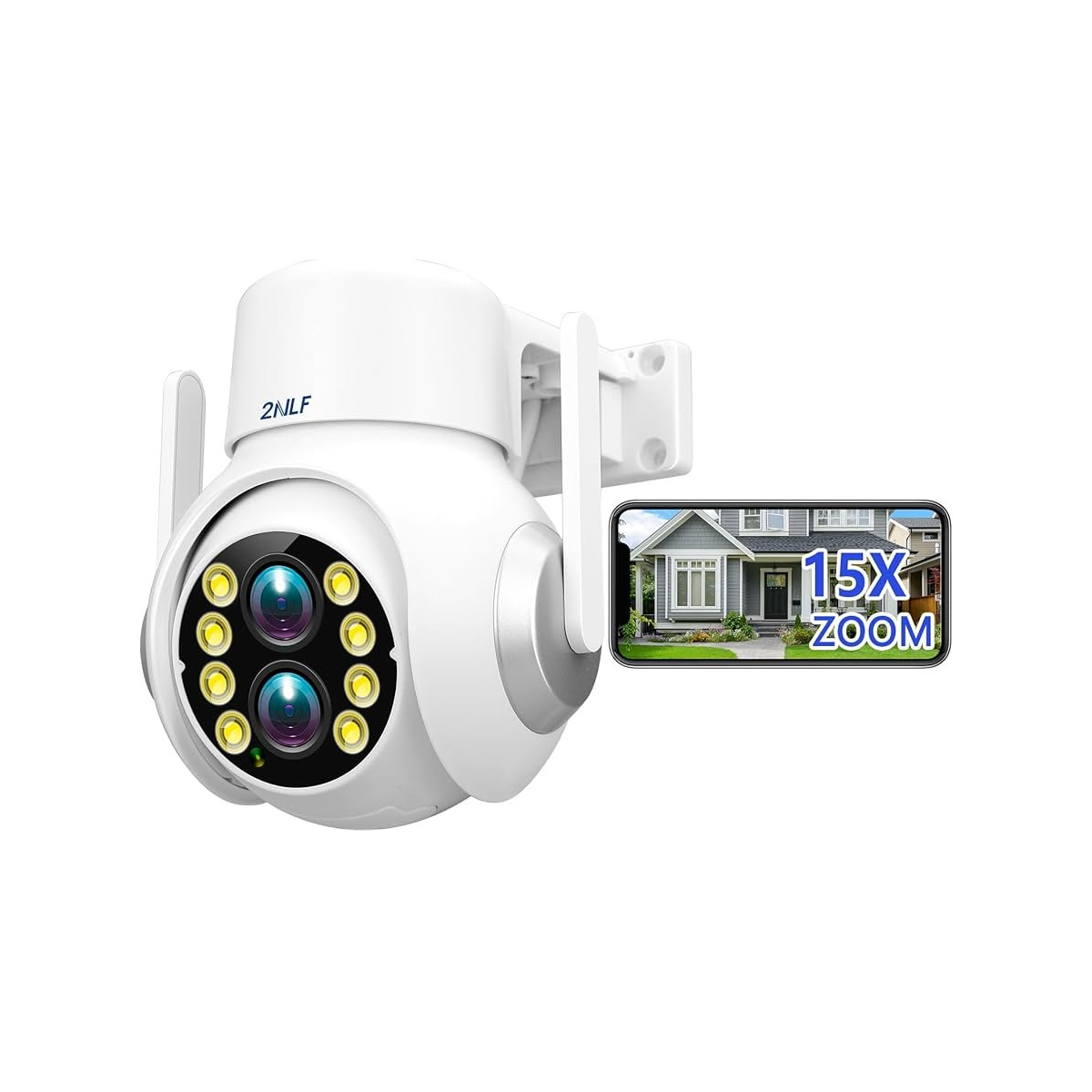 Cámara Seguridad 2NLF 4MP Dual Lente WiFi Zoom Óptico 15X Reacondicionada Reuse Chile-2