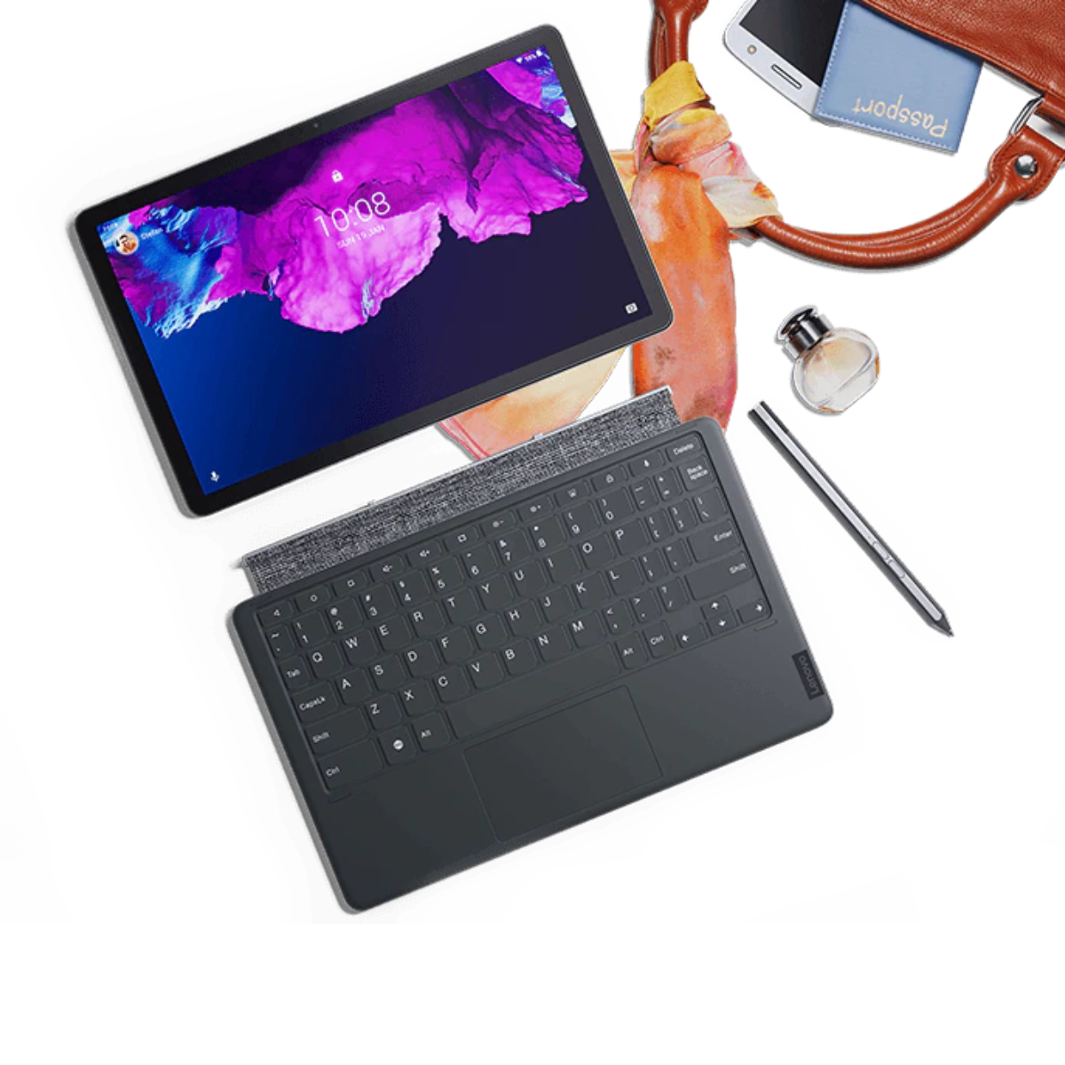 Tablet Lenovo Tab P11 con Keyboard Pack Precision Pen 2 6GB RAM 128GB Gris Openbox-1