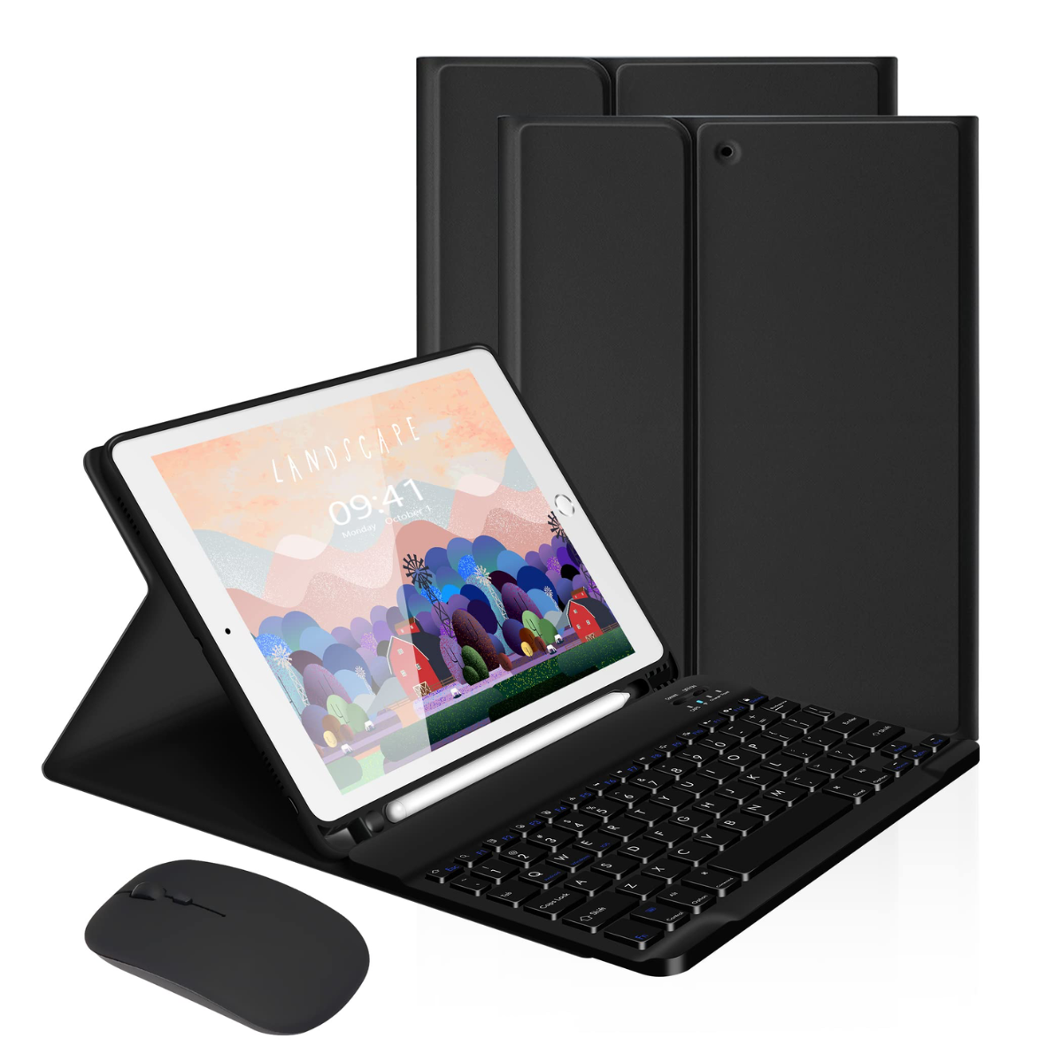Funda ProCase con Teclado y Ratón para iPad 7/8/9 10.2" 2019-2021 Openbox-0