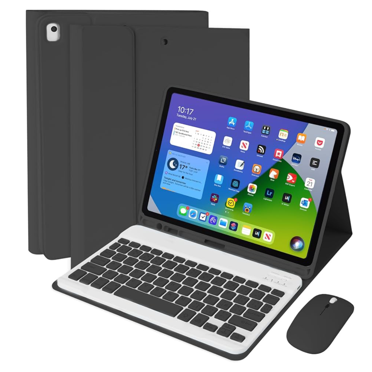 Funda ProCase con Teclado y Ratón para iPad 7/8/9 10.2" 2019-2021 Openbox-2