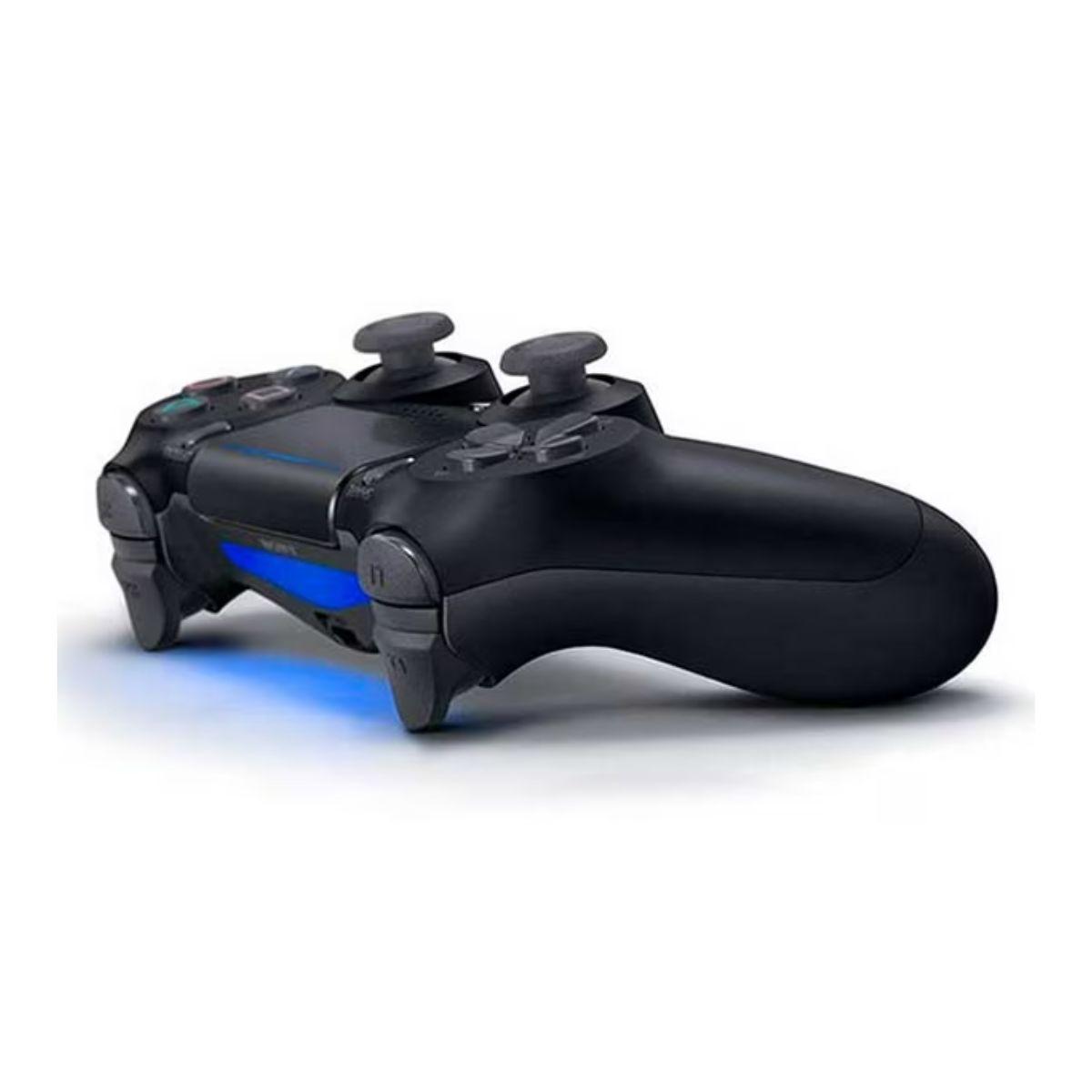 Control Sony DualShock PS4 Jet Black Negro Clásico Reacondicionado Garantía Reuse Chile-2
