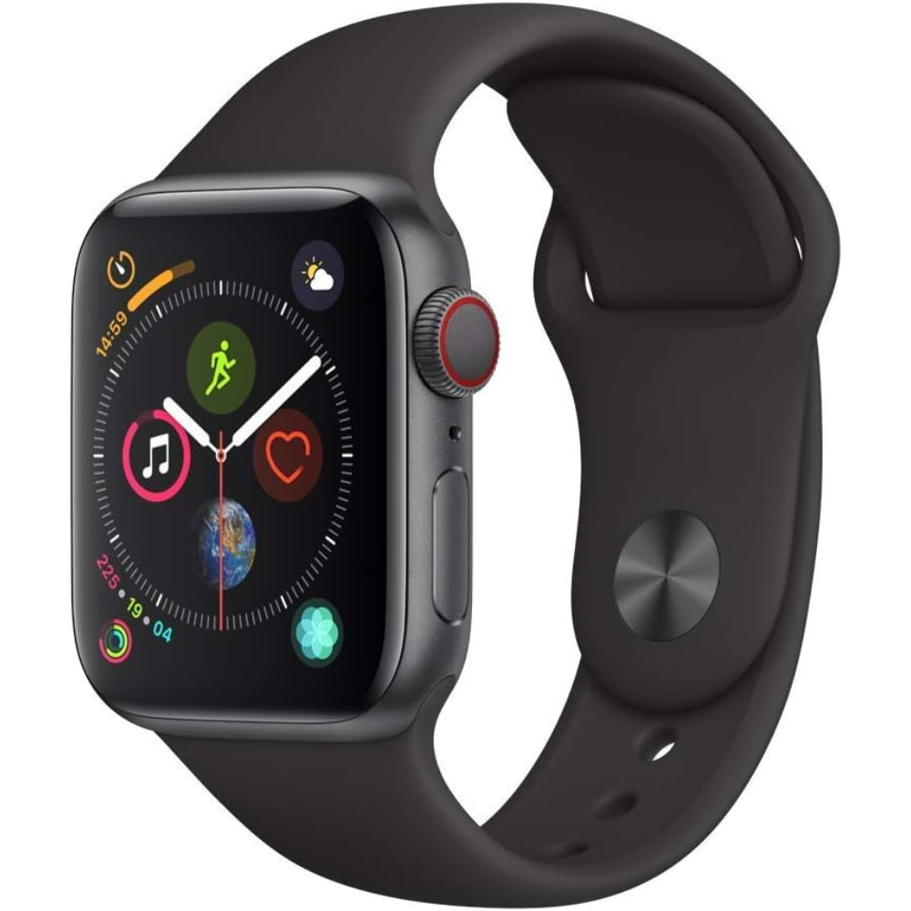 APPLE SMARTWATCH SERIES 4 44 MM GPS+CELLULAR CAJA ACERO INOXIDABLE NEGRO A1976 REACONDICIONADO-0