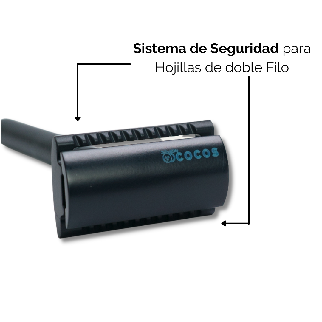 Maquina De Afeitar Barba Safety Razor Afeitadora Mycocos® -4