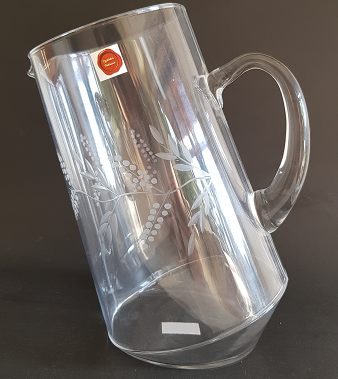 Lúdico Jarro diagonal de dos litros hecho de cristal-3