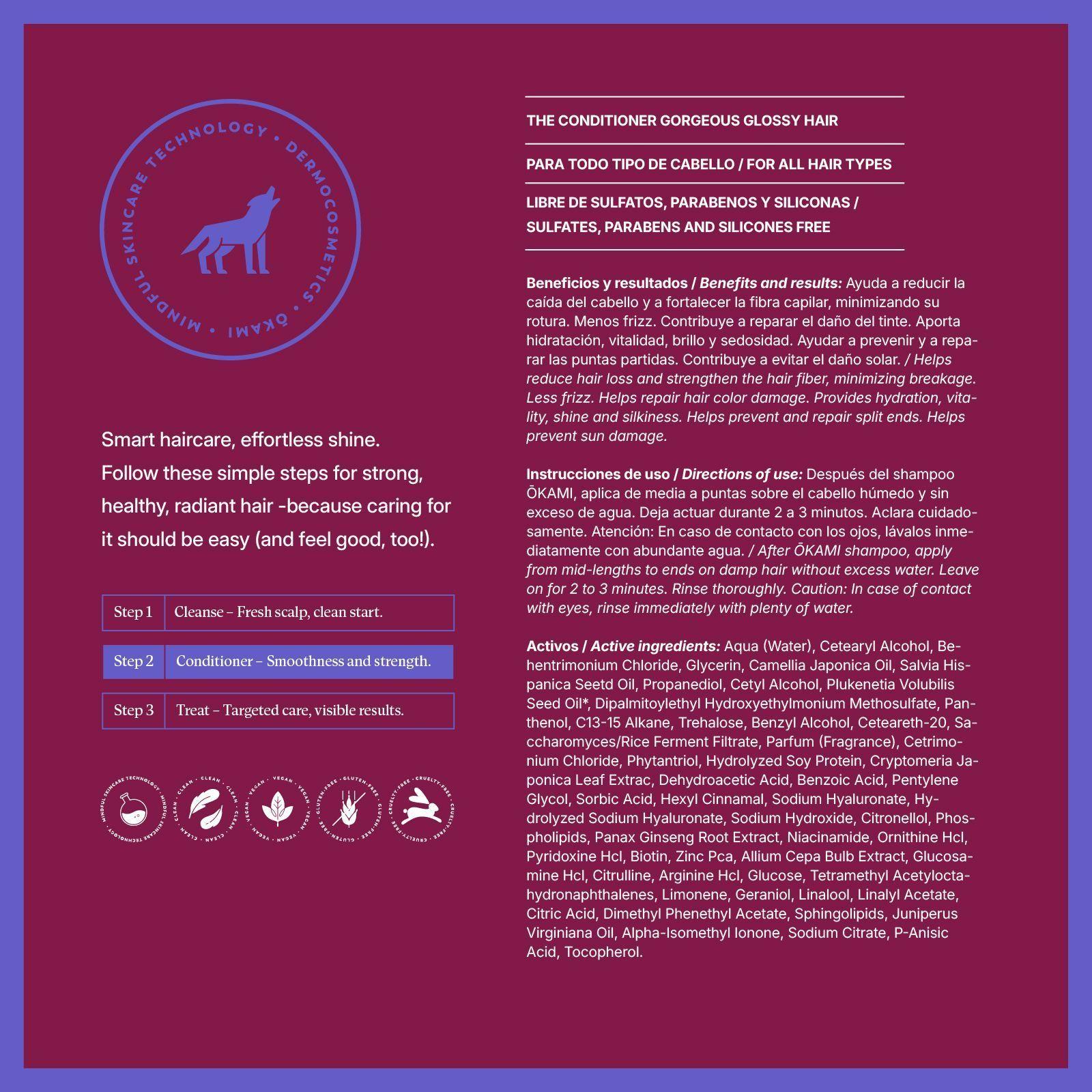 THE CONDITIONER GORGEOUS GLOSSY HAIR 200 ML-2