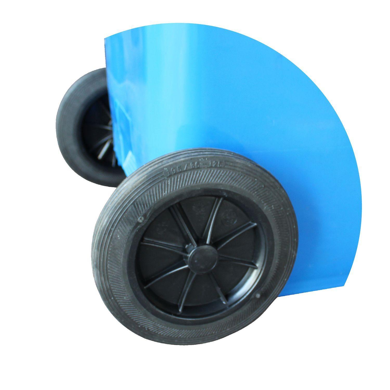 Contenedor Basurero 120 Lts Azul con Tapa/rueda-6