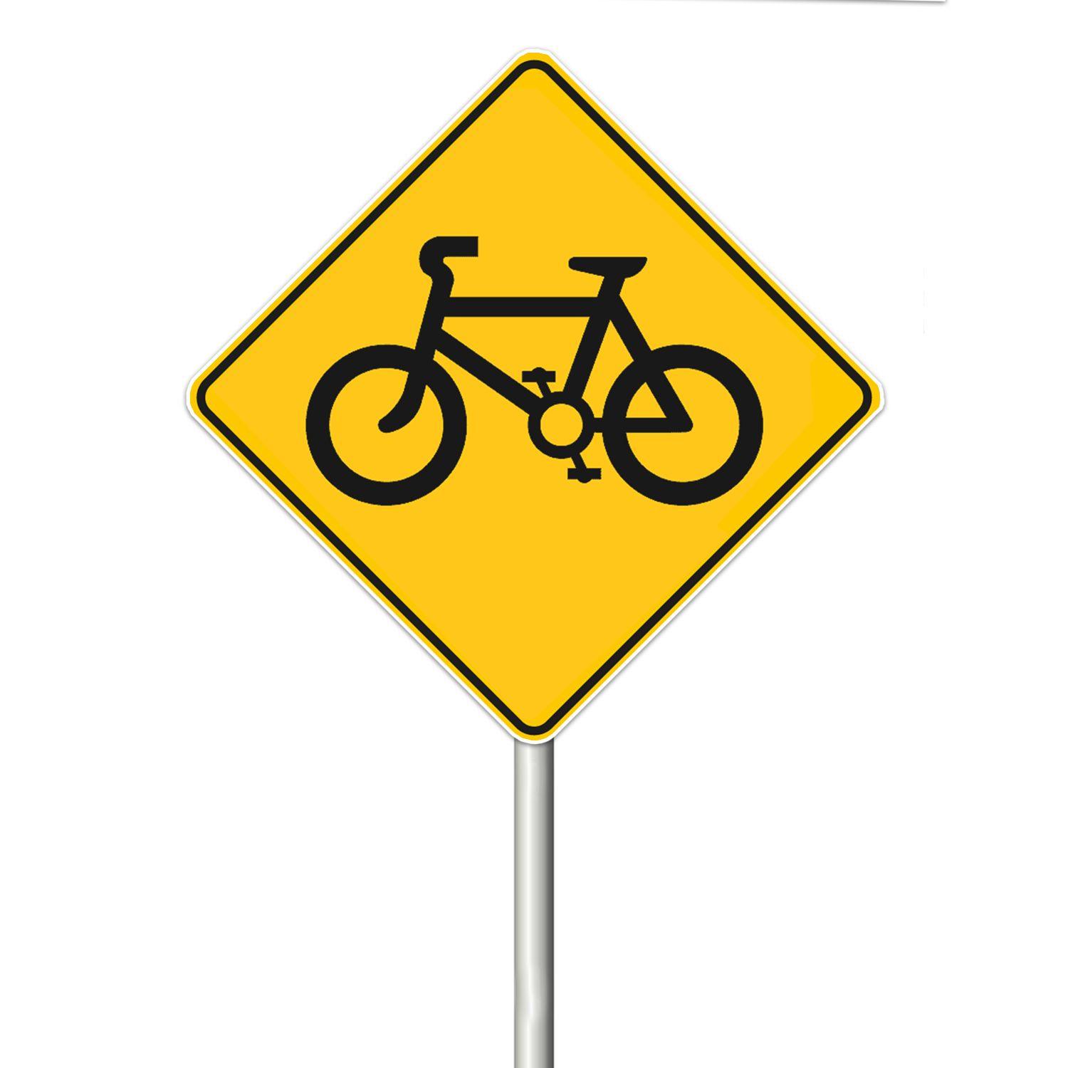 Señal ciclista via  0.6x0.6 alum gip-1