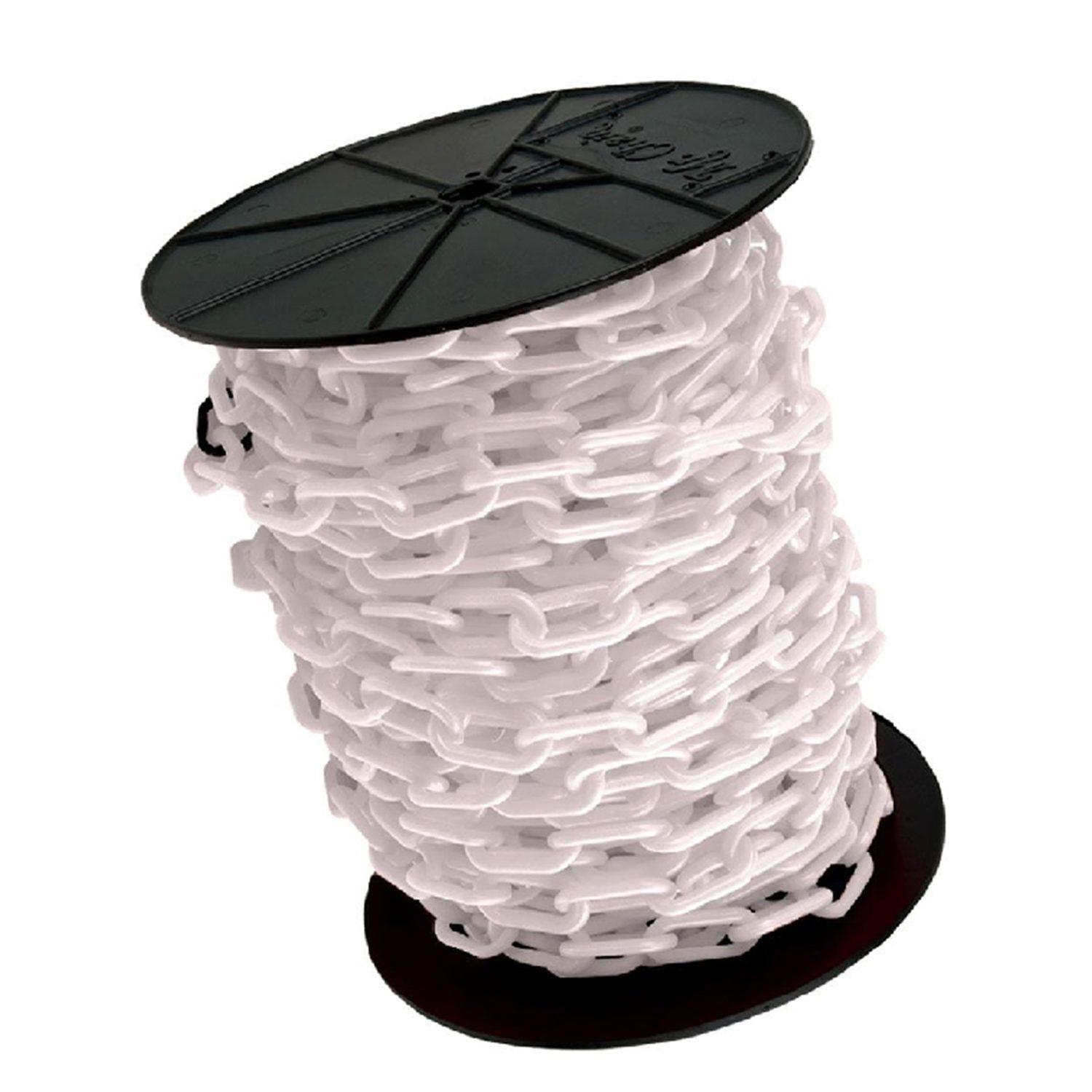 Cadena plastica blanca 50 mts (rollo) lorenzini-0