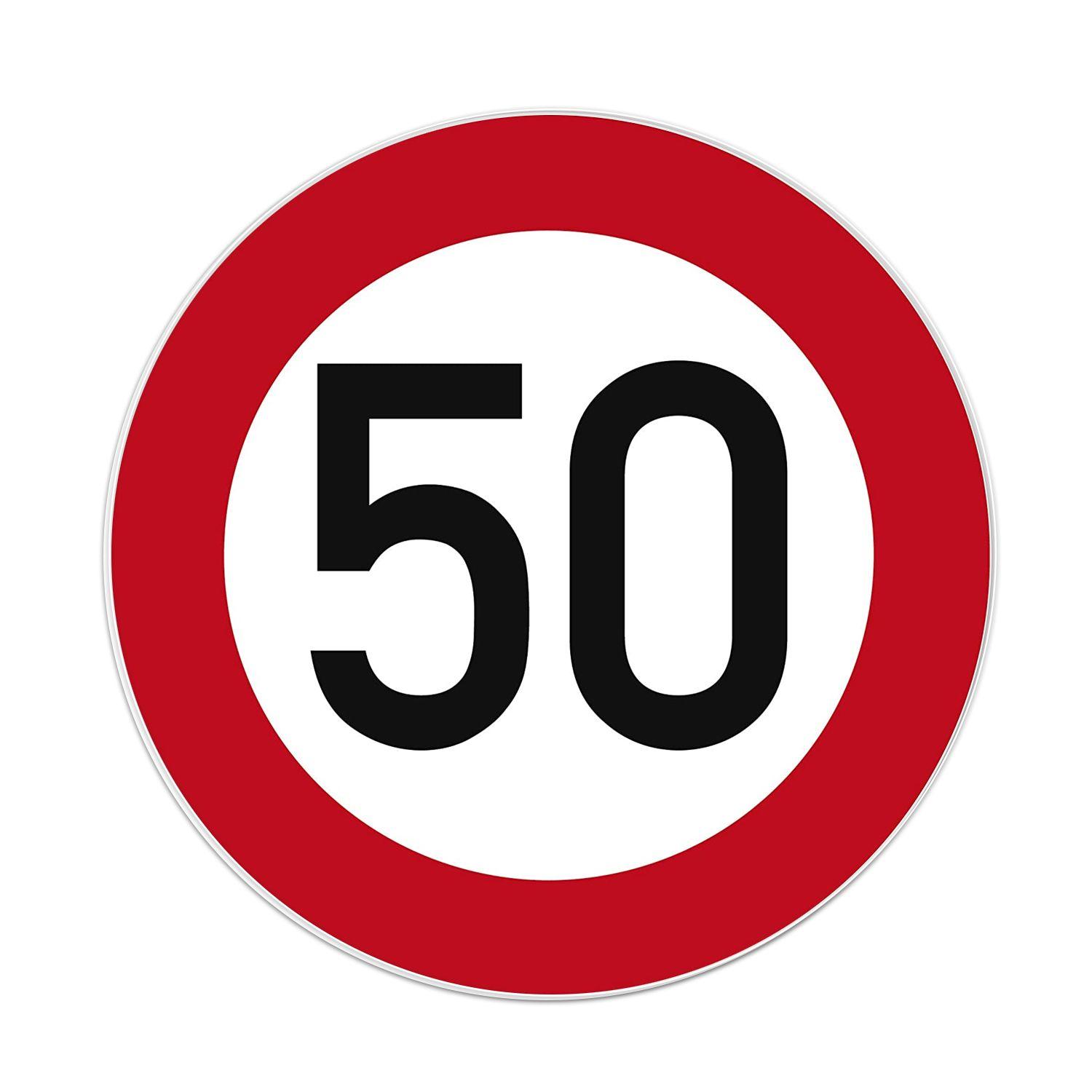 Señal vel max 50 km  0.5x0.5 alum gip-0