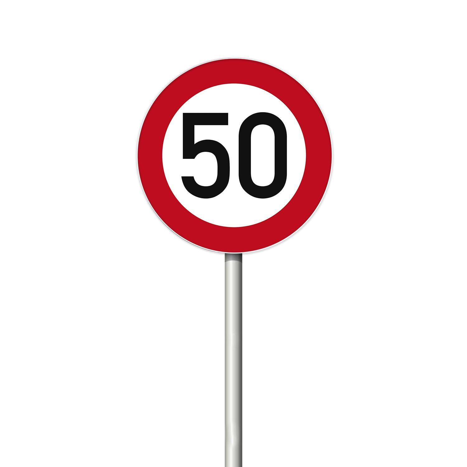 Señal vel max 50 km  0.5x0.5 alum gip-1