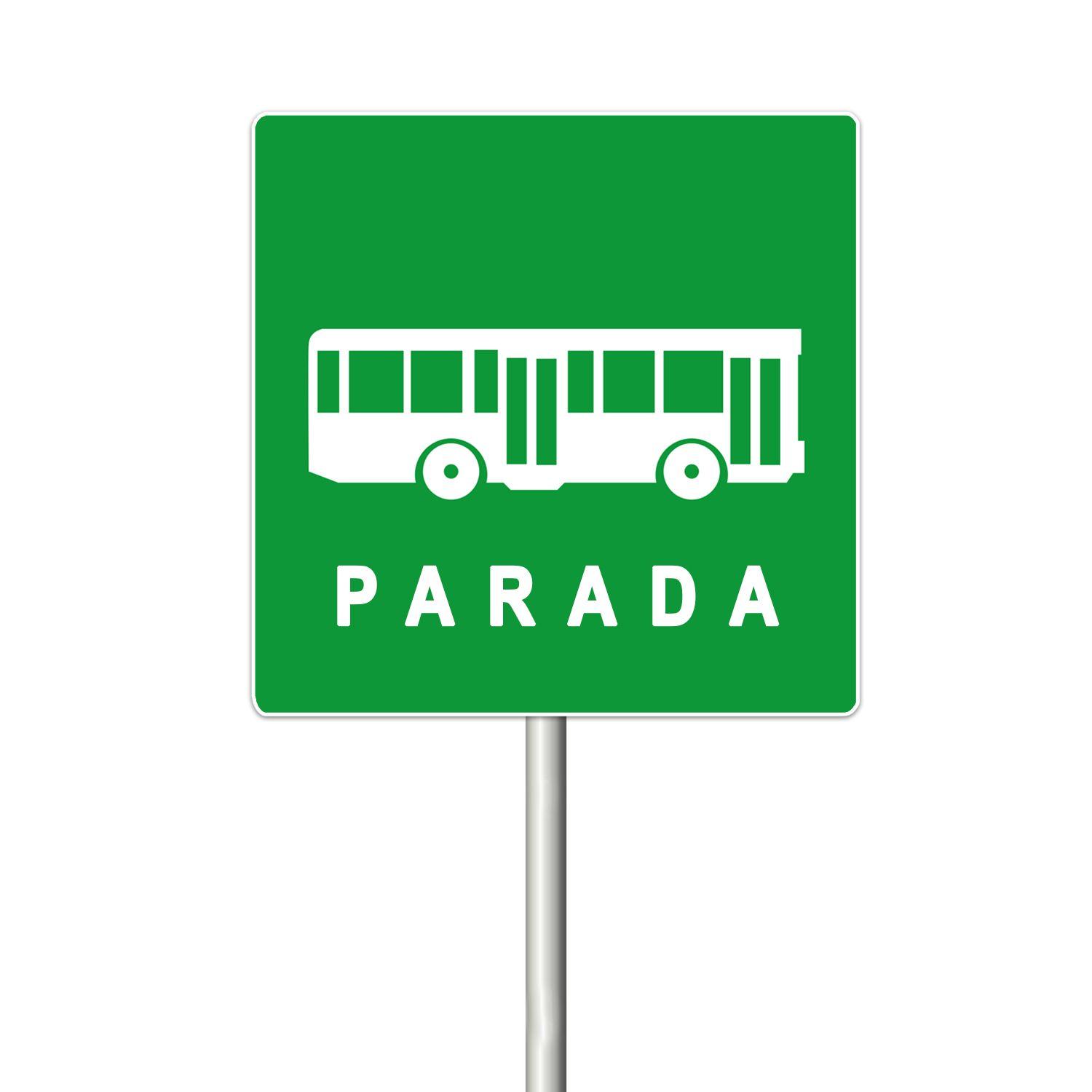 Señal parada bus  0.6x0.6 alum gip-1