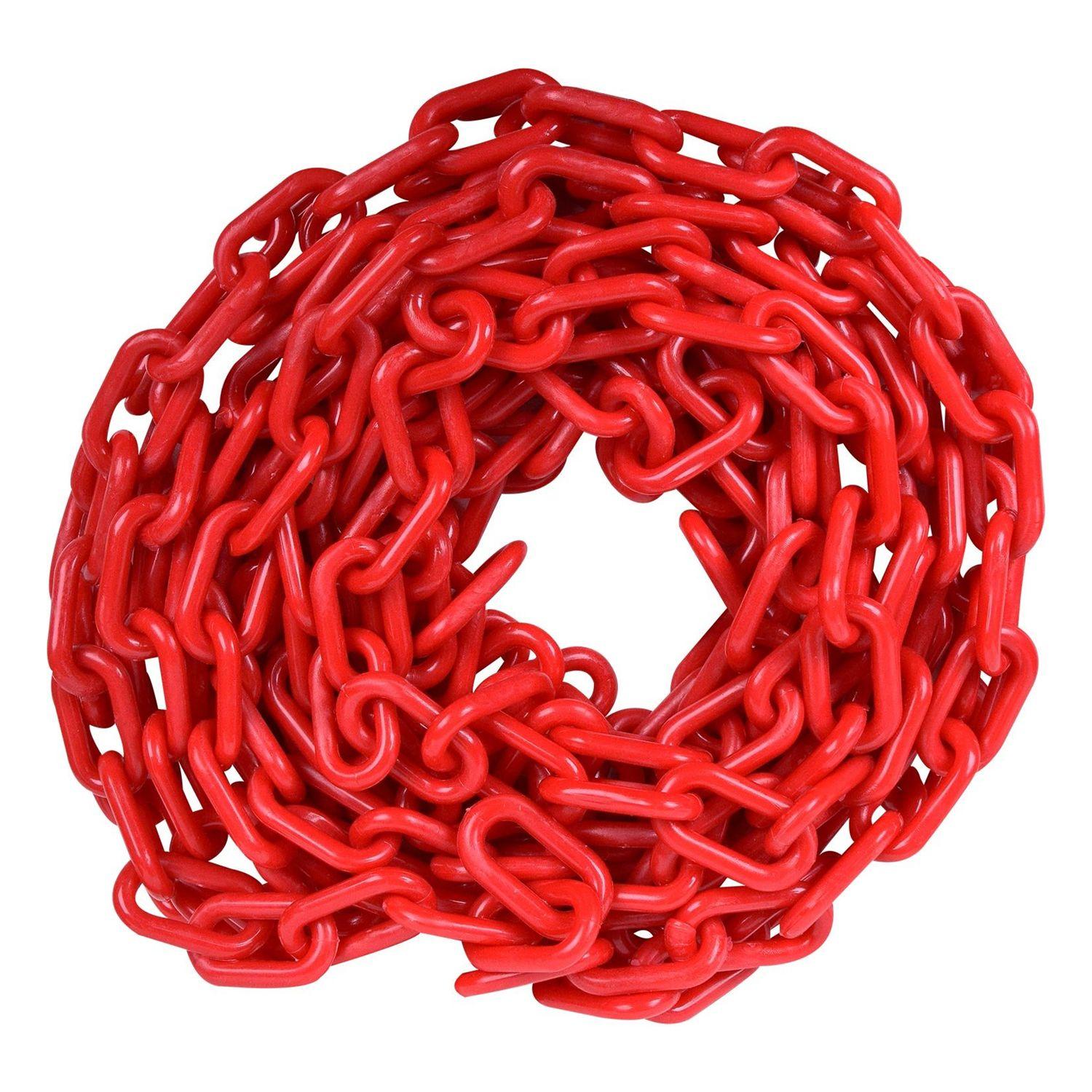 CADENA PLASTICA ROJA 50 mts.(ROLLO) LORENZINI-0