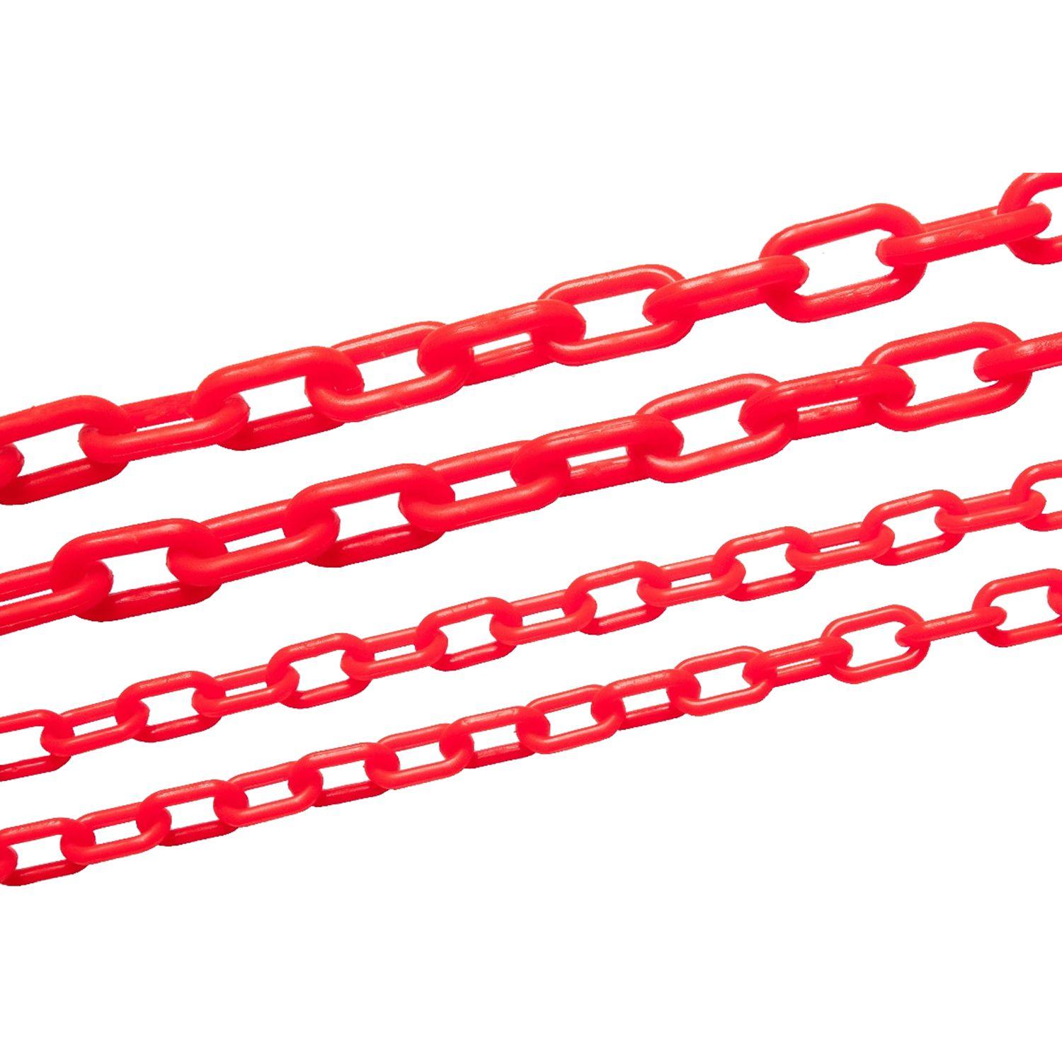 CADENA PLASTICA ROJA 50 mts.(ROLLO) LORENZINI-1