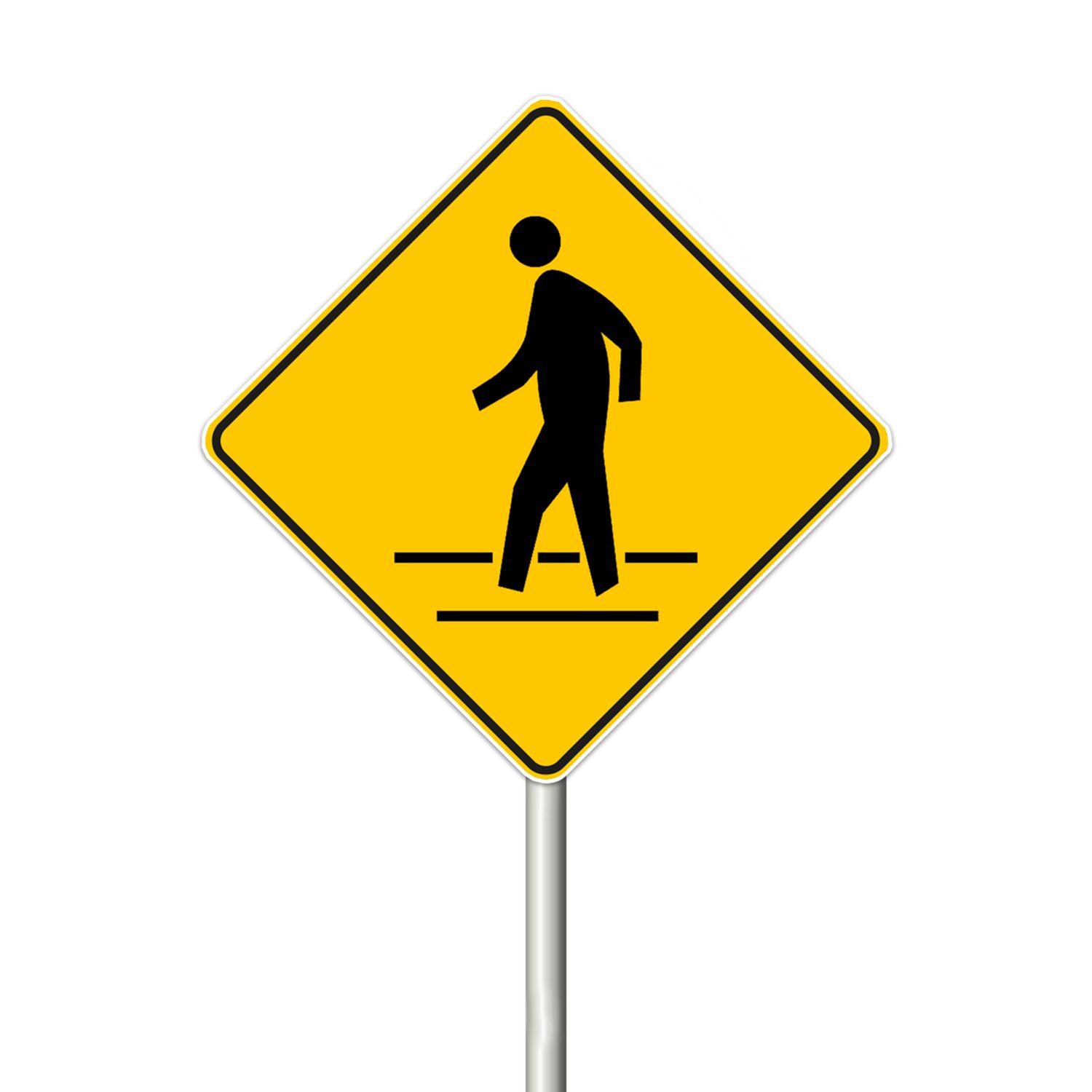 Señal pro p.cebra  0.6x0.6 alum gip-1