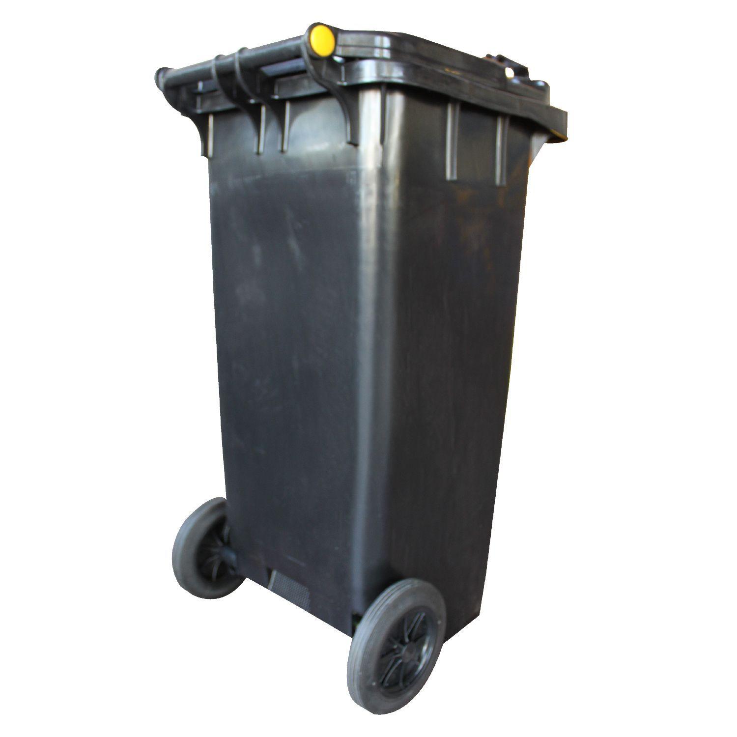 Contenedor Basurero 120 Lts Negro con Tapa/rueda-2