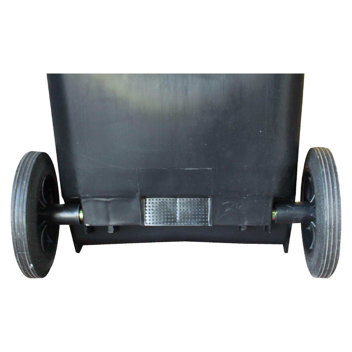 Contenedor Basurero 120 Lts Negro con Tapa/rueda-4