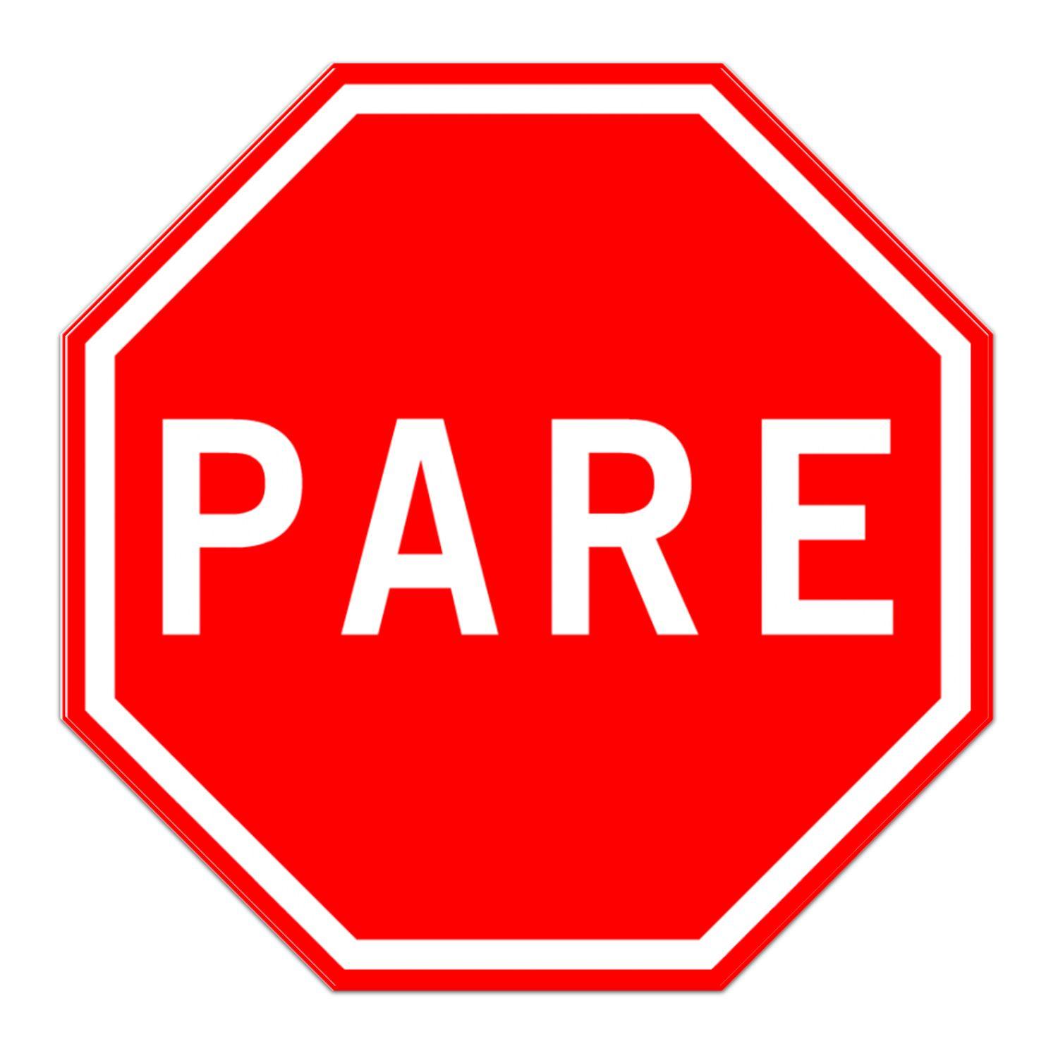 Señal pare  0.6x0.60 alum gip-0
