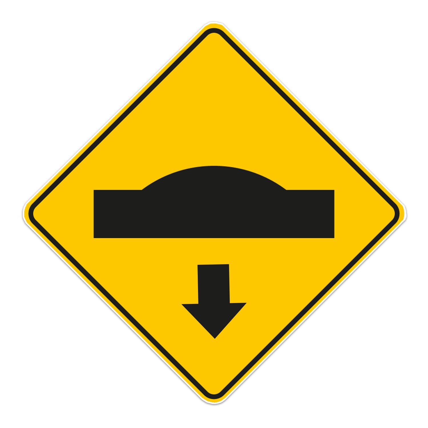 Señal ubic resalto  0.6x0.6 alum gip-0