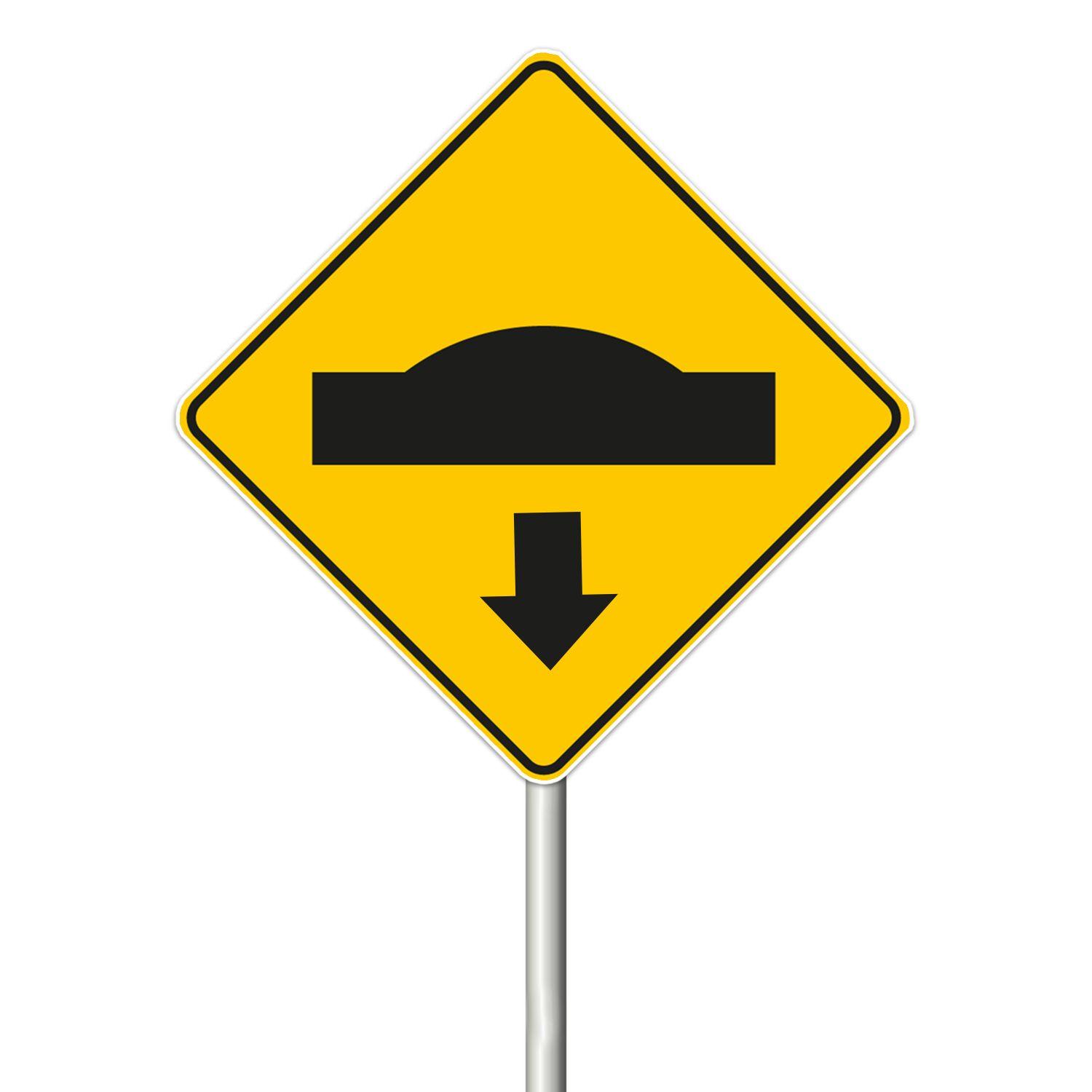 Señal ubic resalto  0.6x0.6 alum gip-1