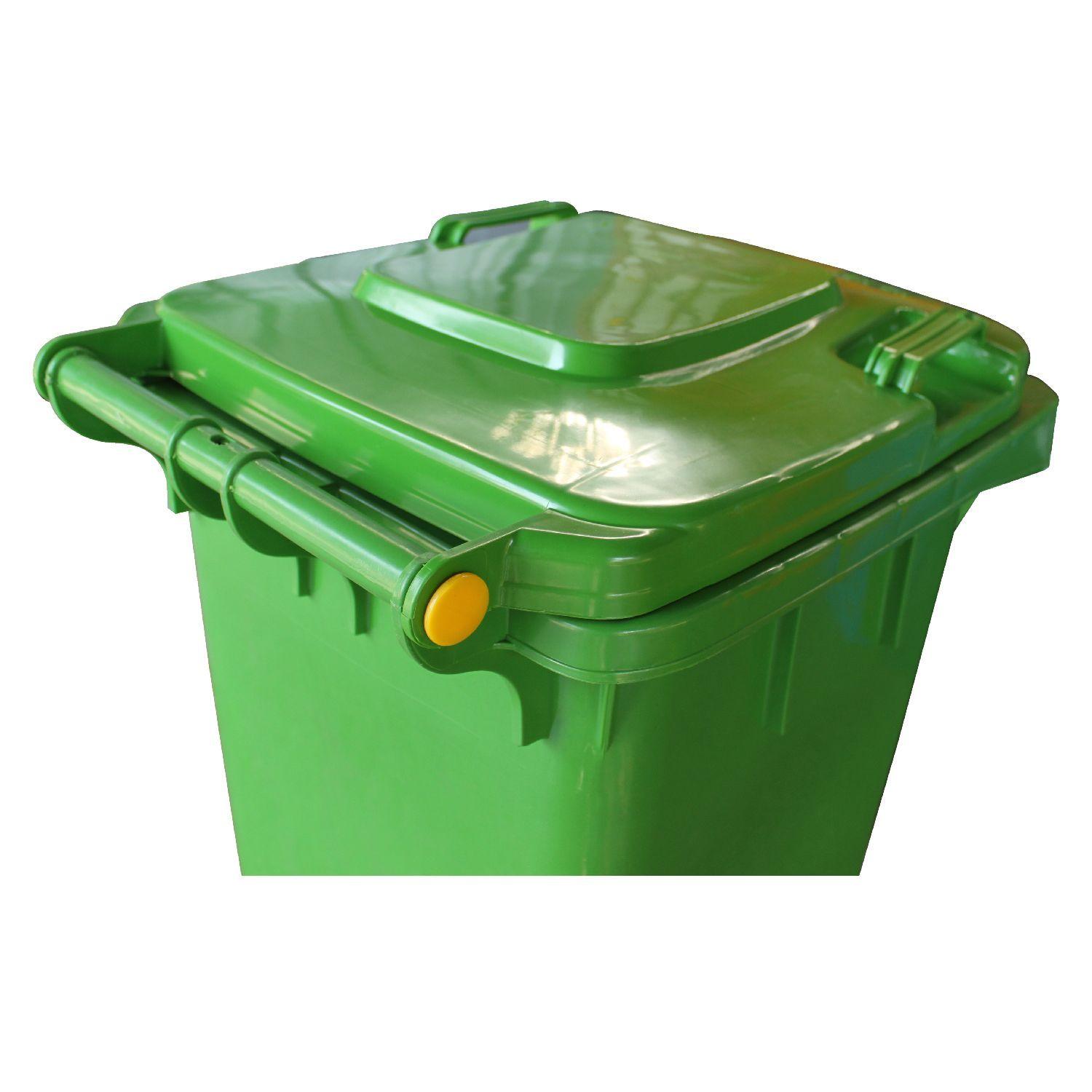 Contenedor Basurero 120 Lts Verde con Tapa/rueda-4