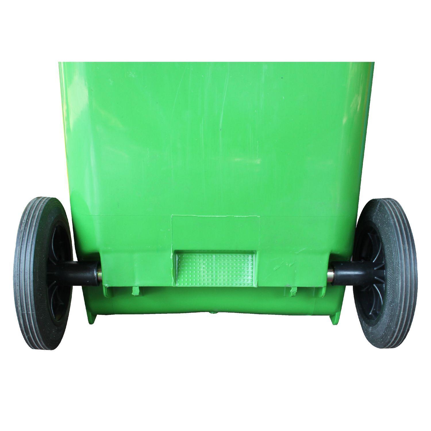Contenedor Basurero 120 Lts Verde con Tapa/rueda-6