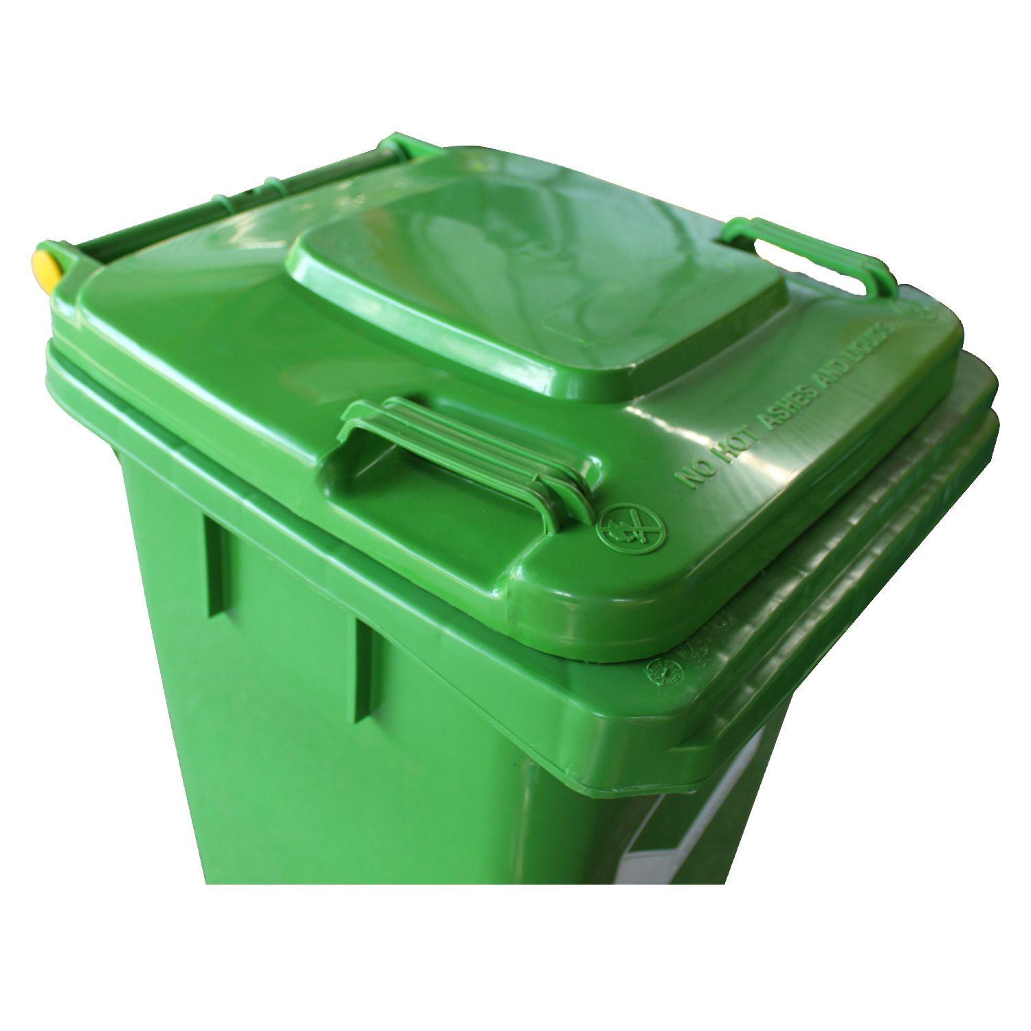 Contenedor Basurero 120 Lts Verde con Tapa/rueda-7