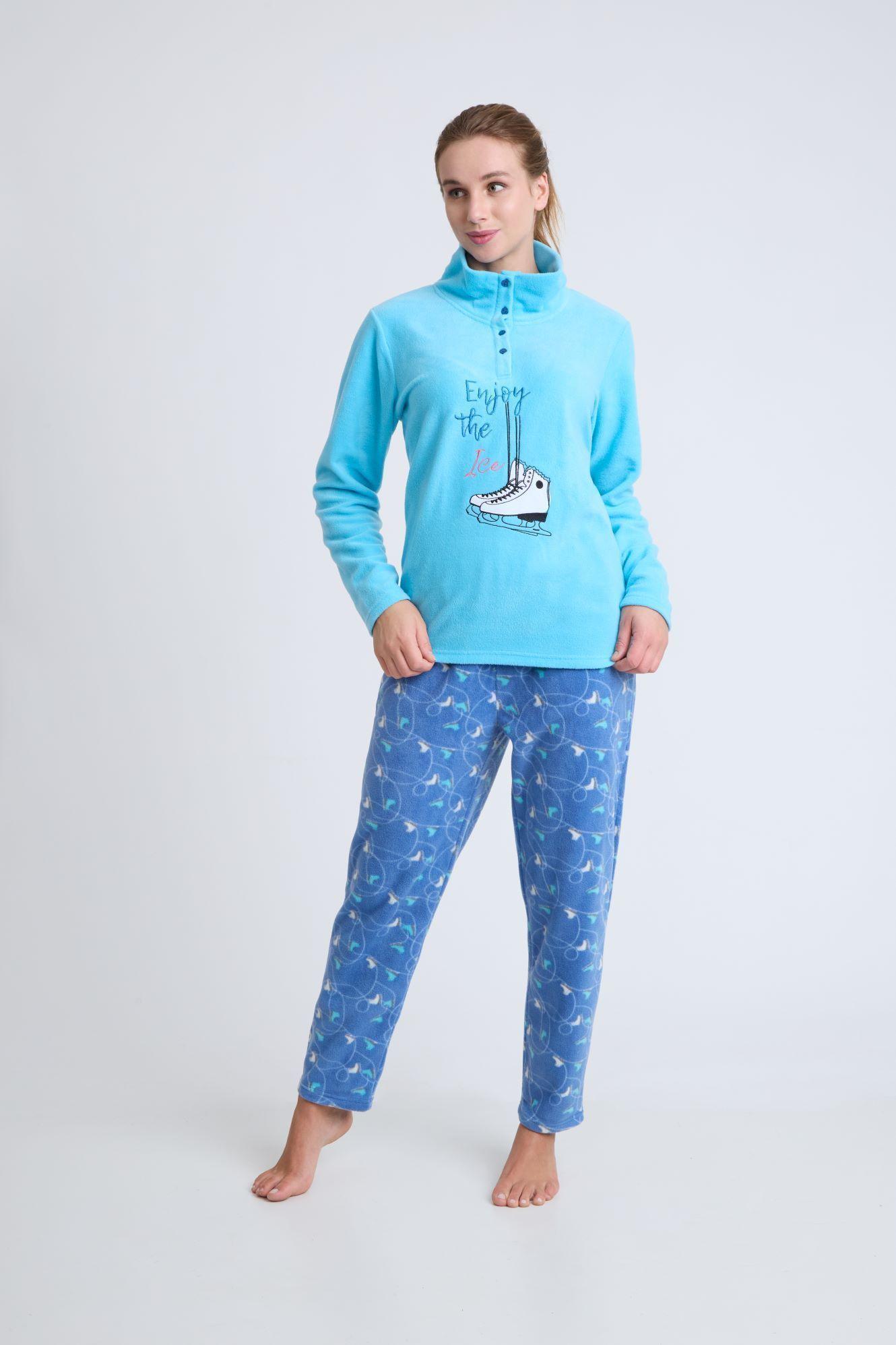 BECKIL COD 1771 PIJAMA POLAR ESTAMPADA CON CUELLO-0