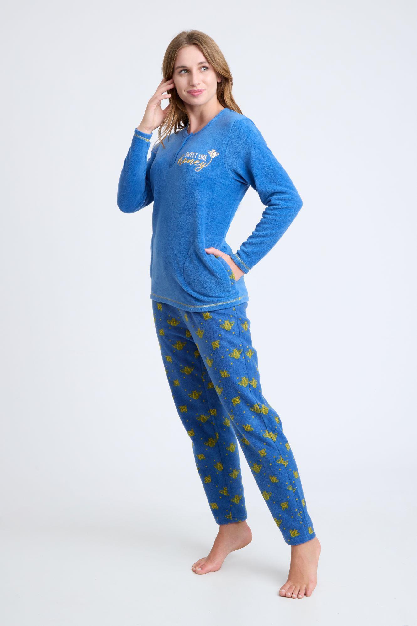 BECKIL COD 1774 PIJAMA POLAR CON DETALLES BORDADOS-0