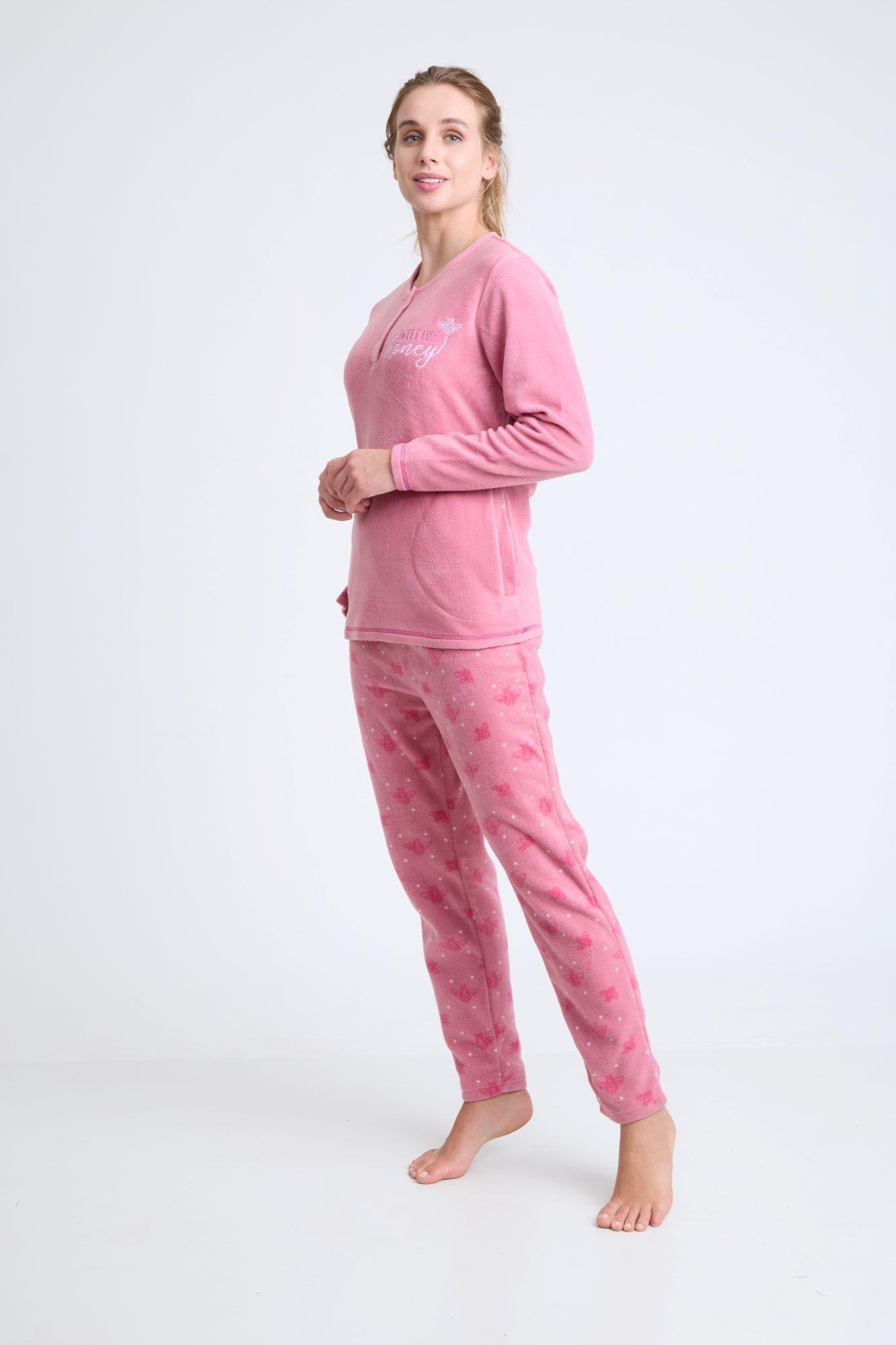 BECKIL COD 1774 PIJAMA POLAR CON DETALLES BORDADOS-0