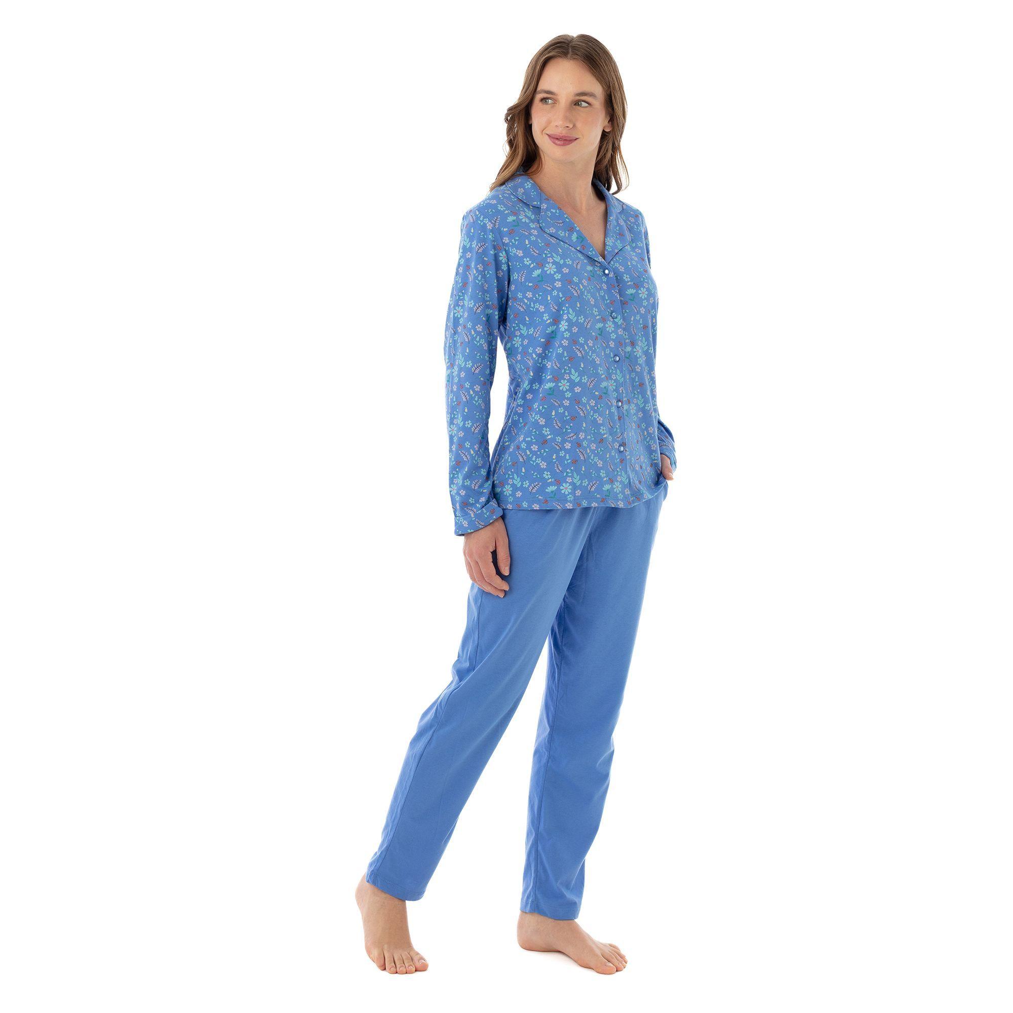 BECKIL COD 1784 PIJAMA  ALGODÓN ABIERTO, ESTAMPADO CHAQUETA-3