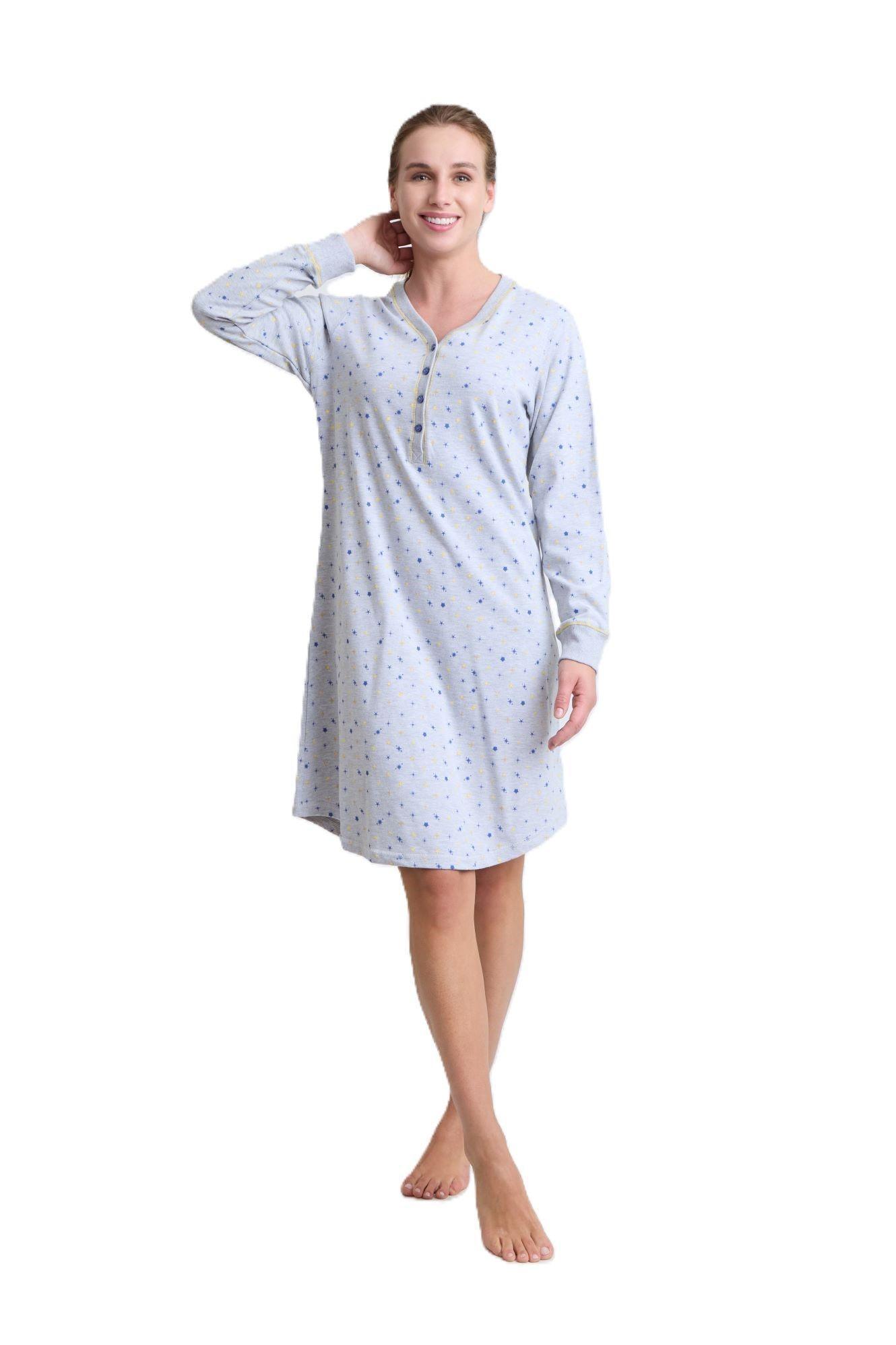 BECKIL COD 708 CAMISOLA ALGODON GAMUZADO ESTAMPADO ESTRELLAS-2