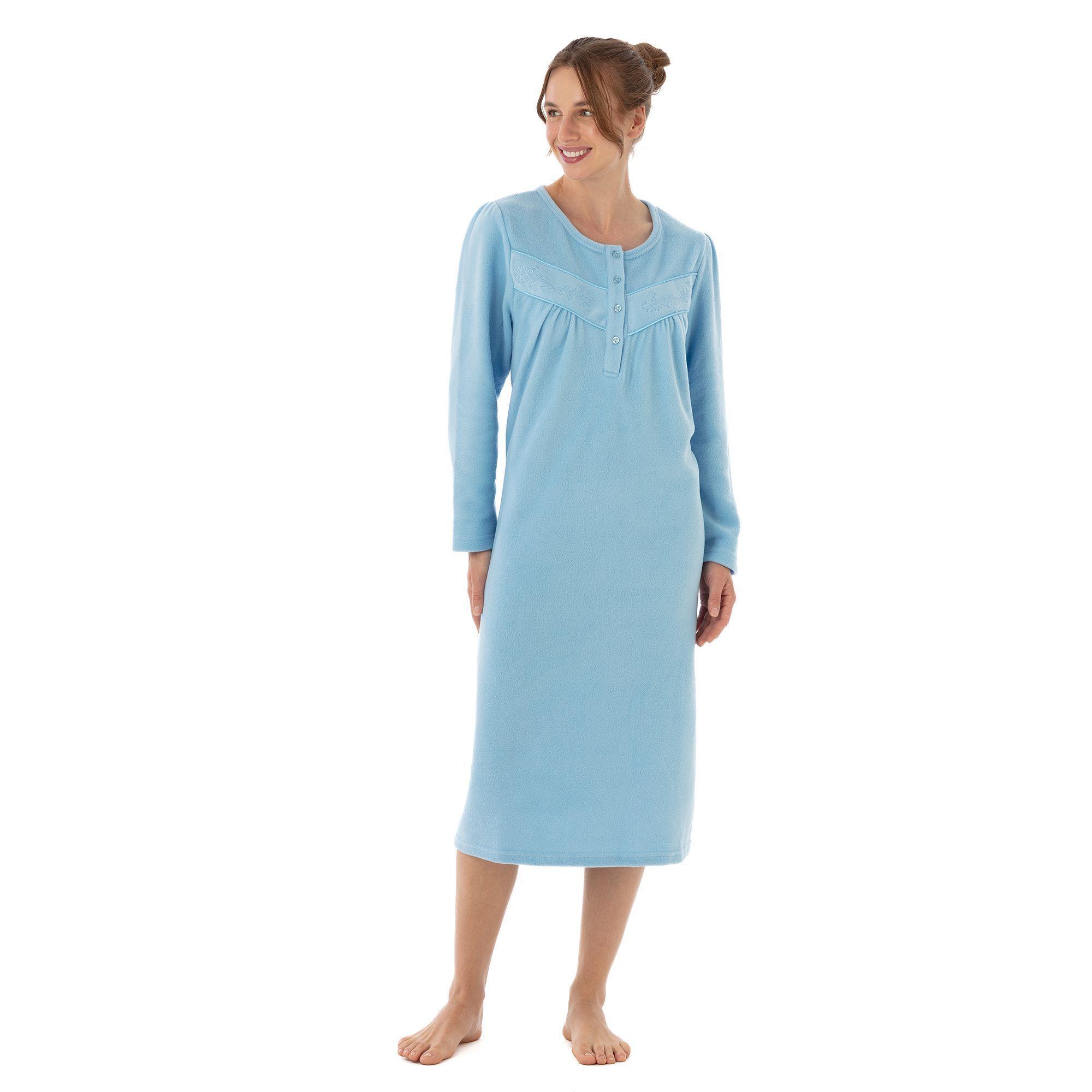 BECKIL COD 717 CAMISA DORMIR POLAR BORDADOS-2