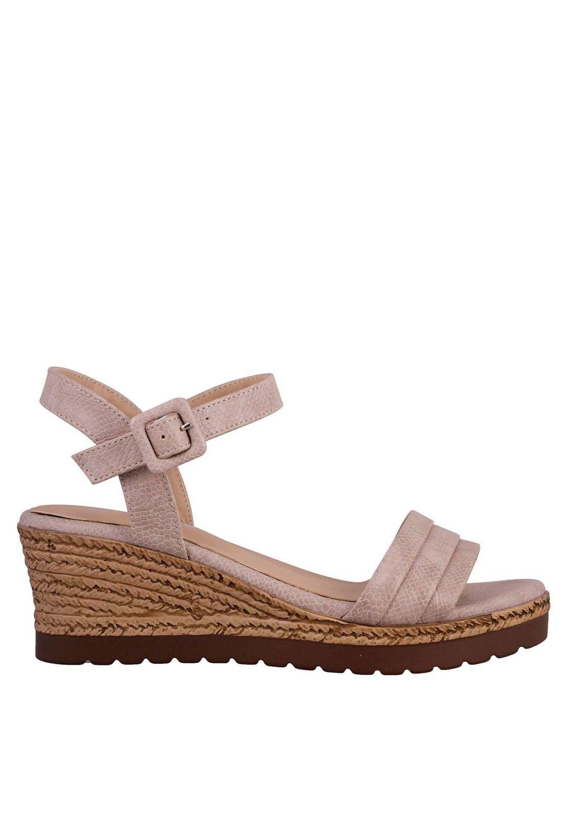 Sandalia Ecocuero Cuña Baja 4Ss11122-0