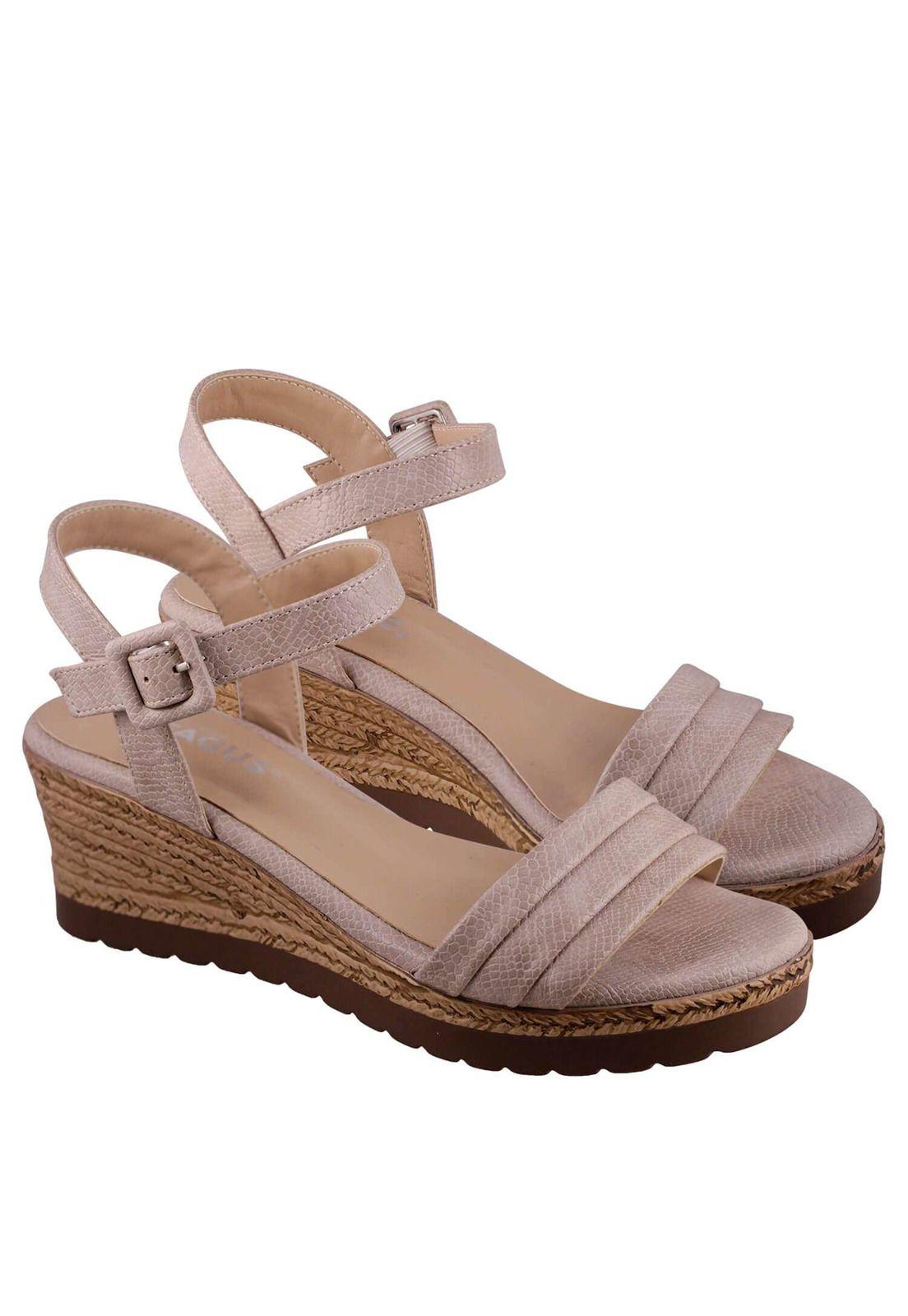 Sandalia Ecocuero Cuña Baja 4Ss11122-4