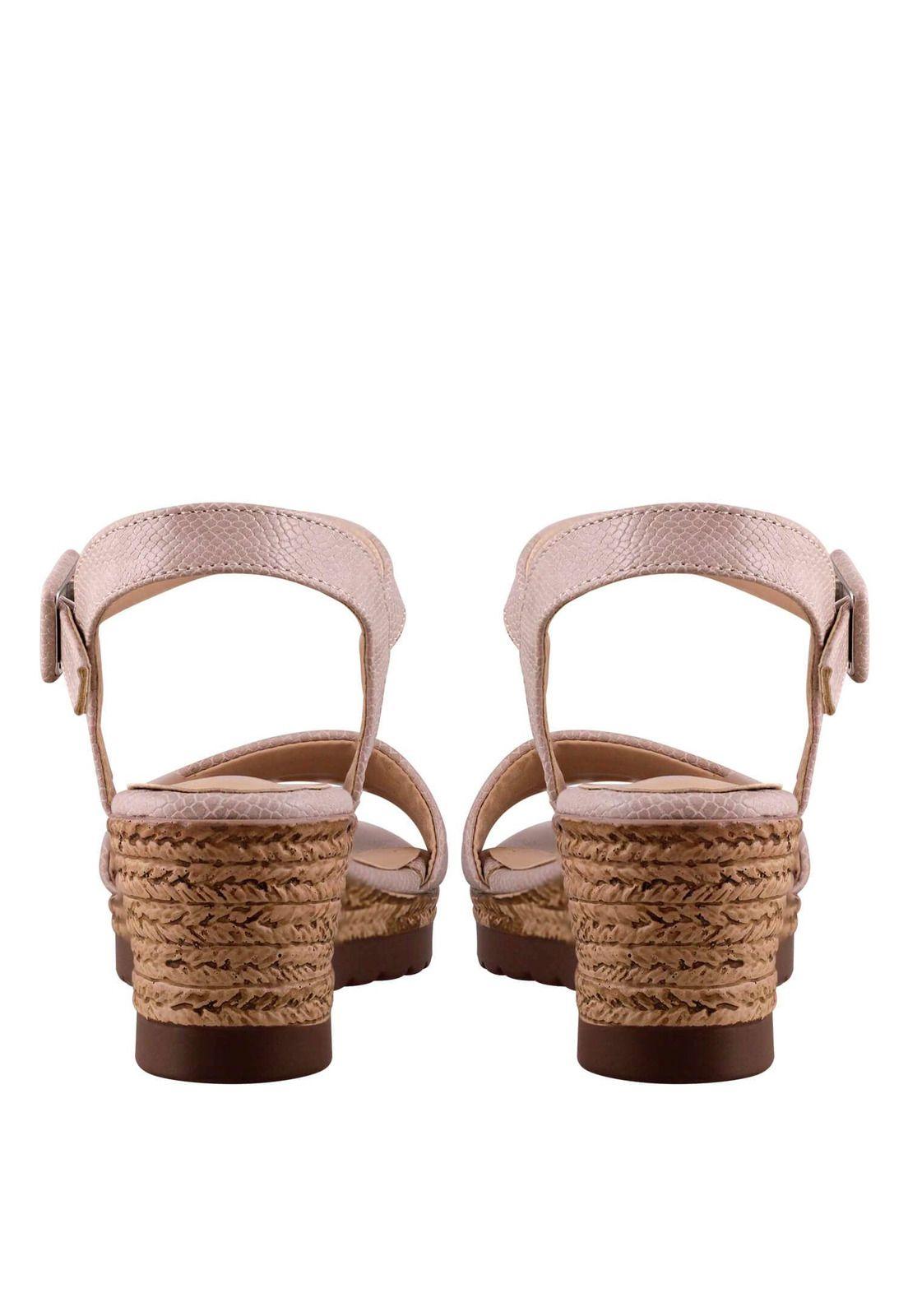 Sandalia Ecocuero Cuña Baja 4Ss11122-5