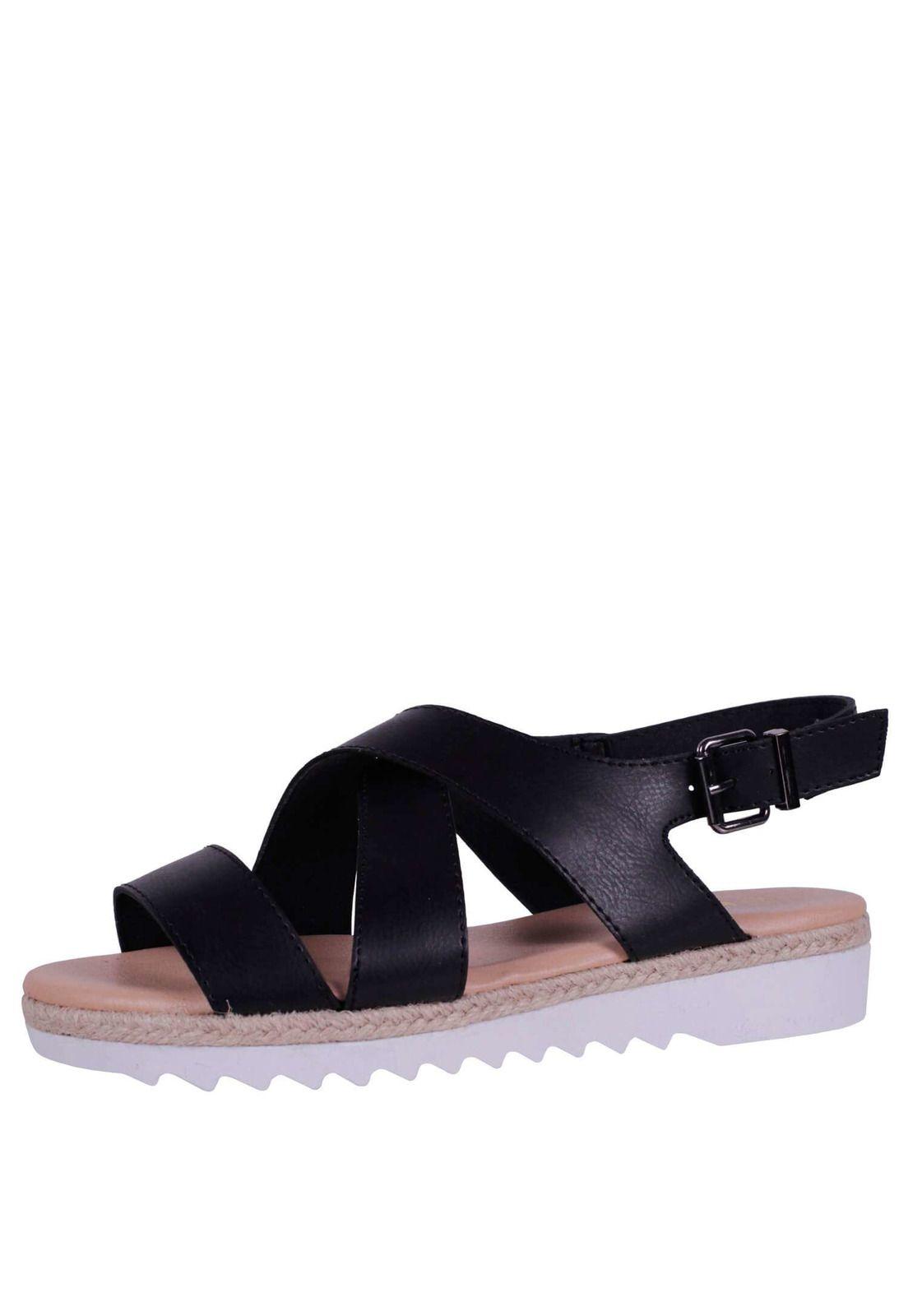 Sandalia Plana Cruzada 4Ss13222-7