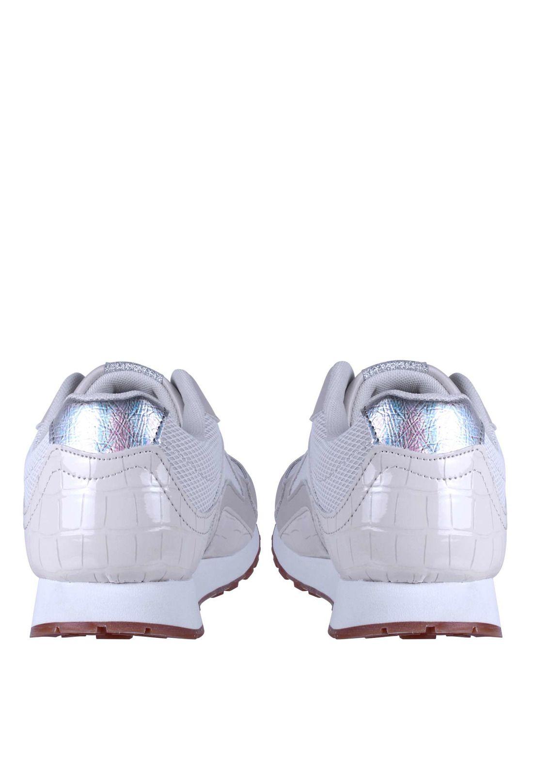 Zapatilla Urbana Plateada 4fz1022-7