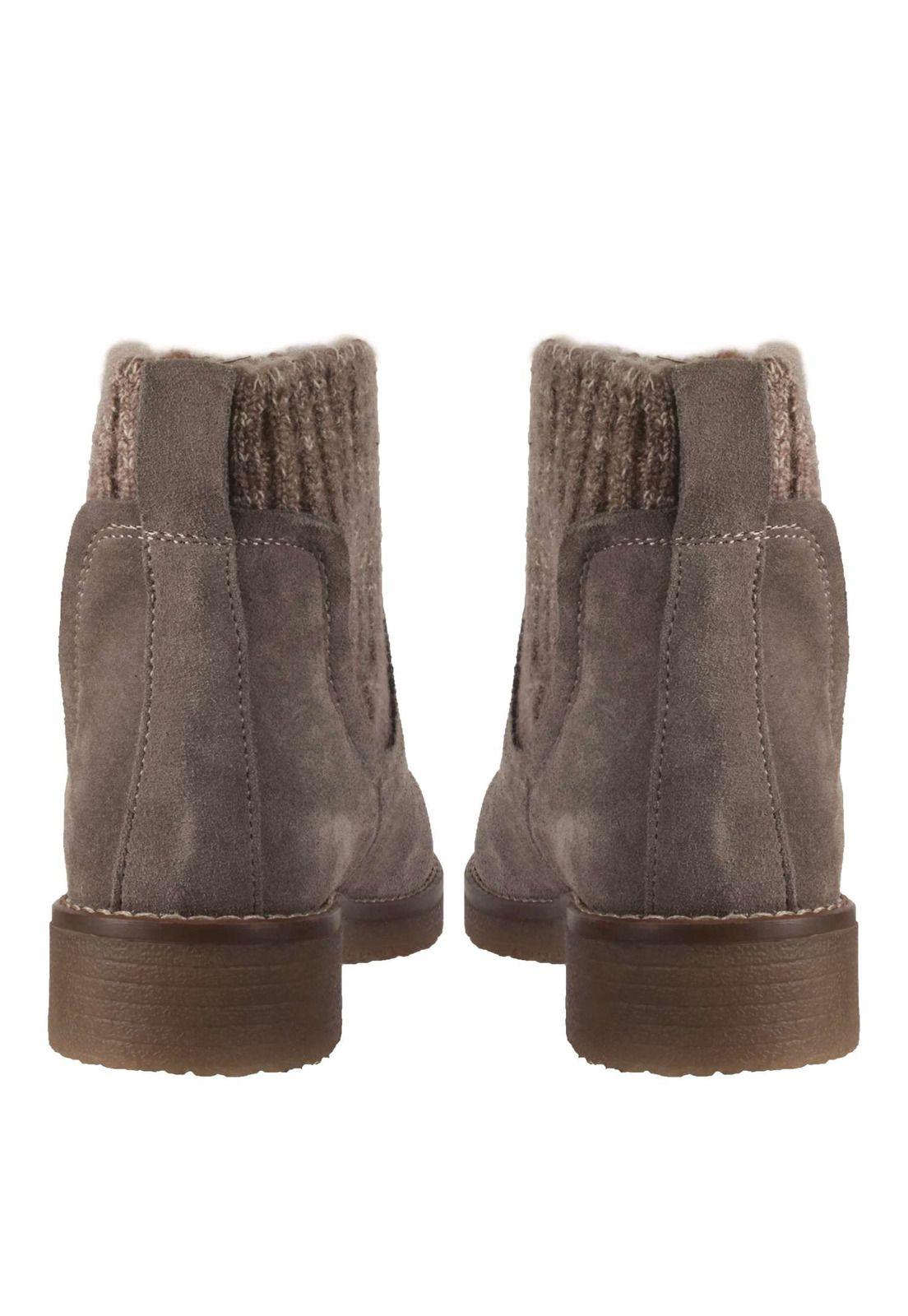 Botin Cuero Aplicación Lana 4fb11222-7