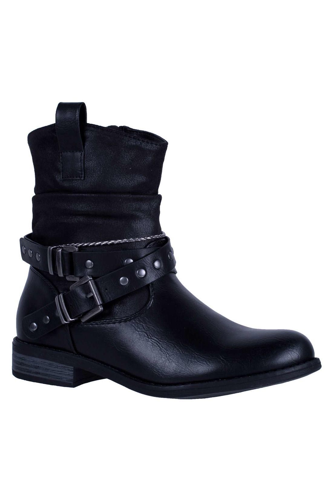 Botin Ecocuero Aplicación Hebilla 4fb8922-0