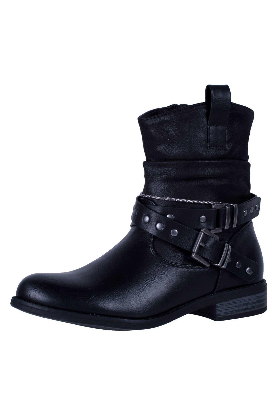 Botin Ecocuero Aplicación Hebilla 4fb8922-4