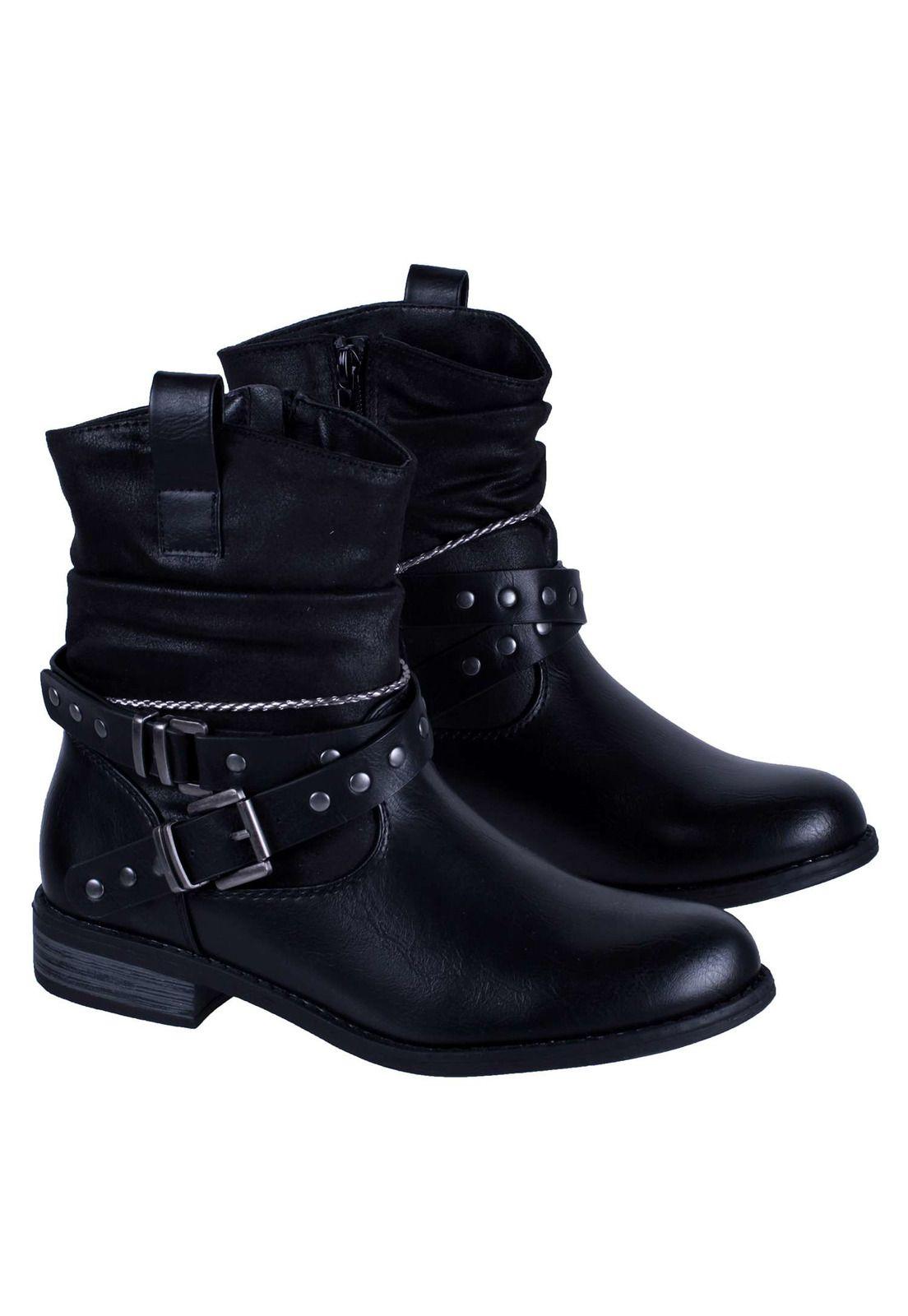 Botin Ecocuero Aplicación Hebilla 4fb8922-6