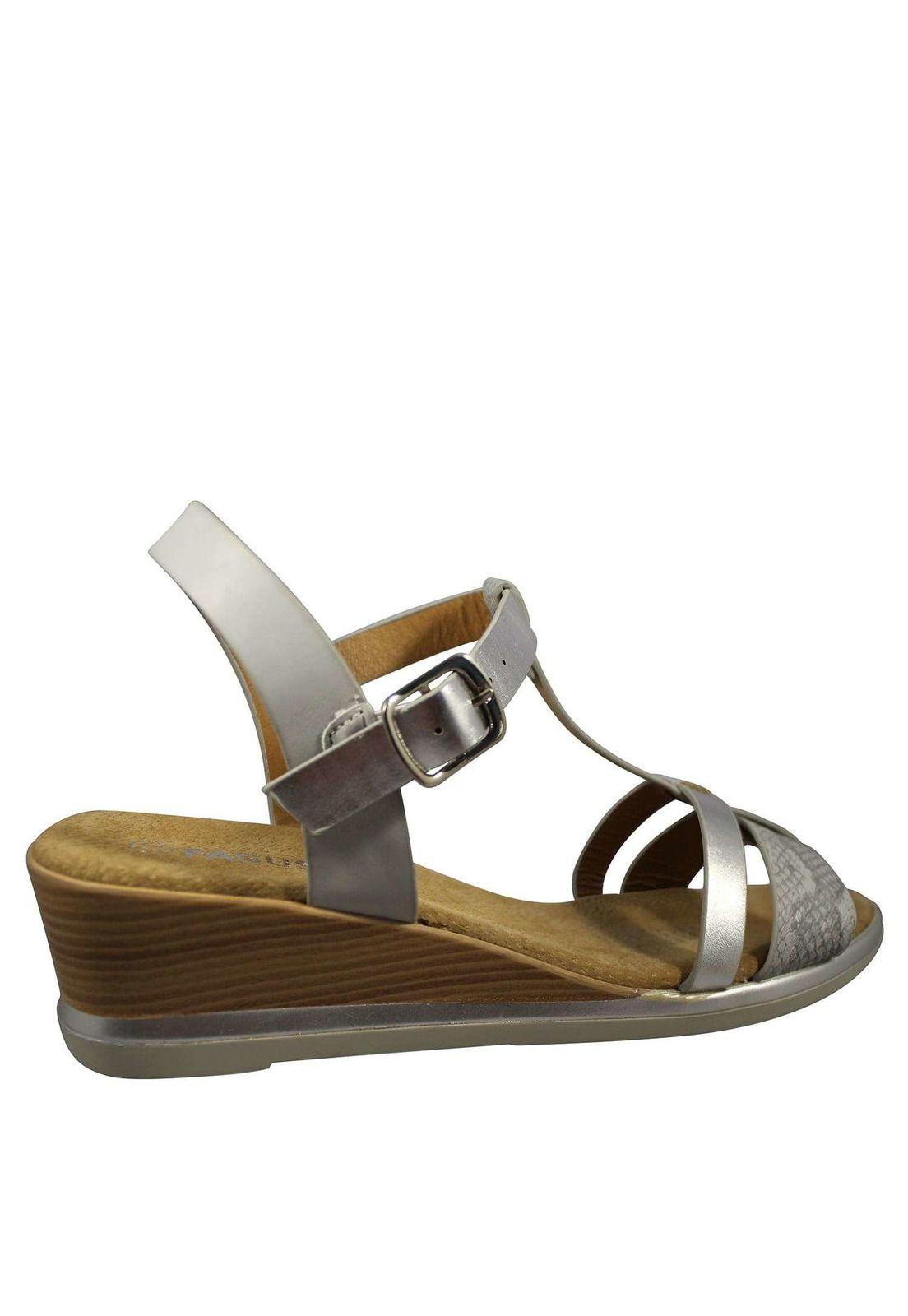 Sandalia Comfort Cuña Baja 4Ss8021-2