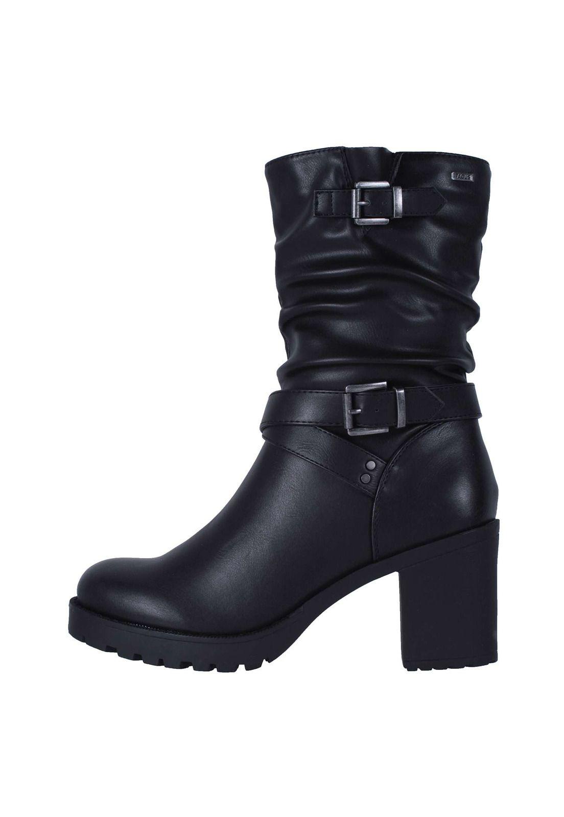 Bota Ecocuero Taco Alto 4fb7522-3