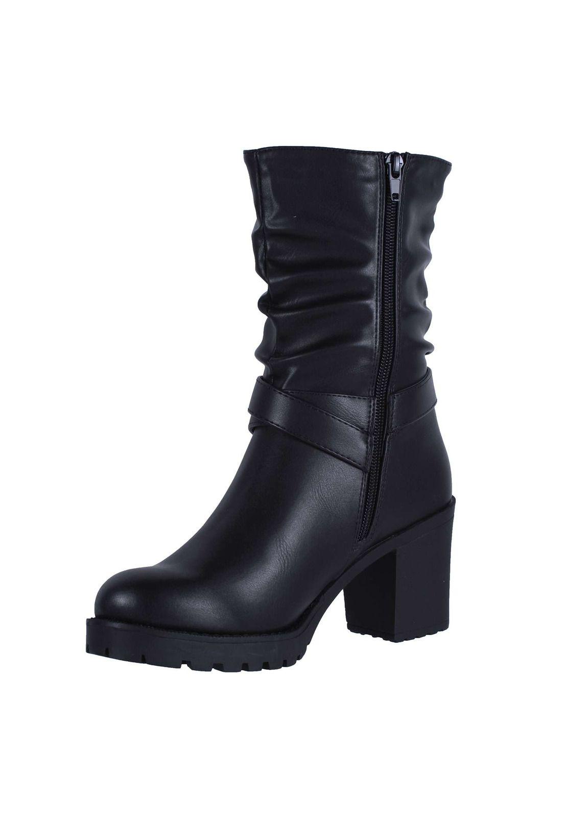 Bota Ecocuero Taco Alto 4fb7522-5