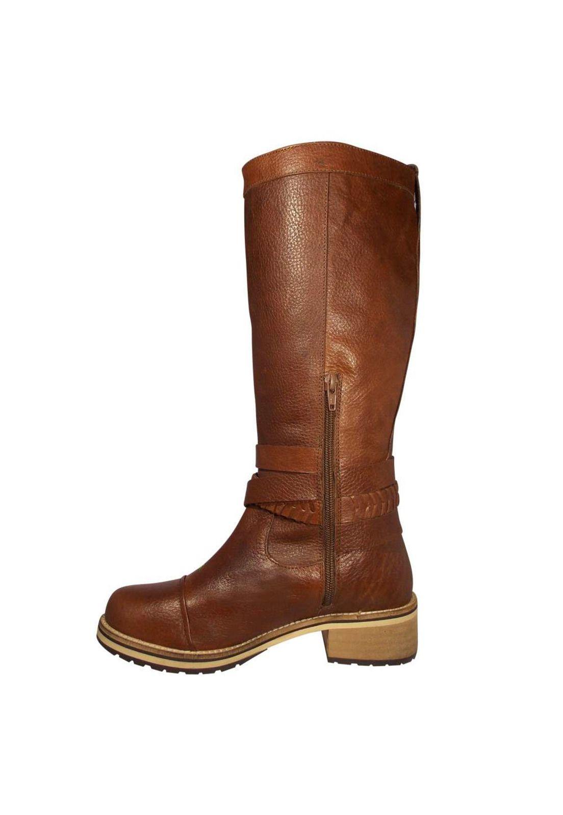 Bota de Cuero Mujer Casual 4Fb11319-2